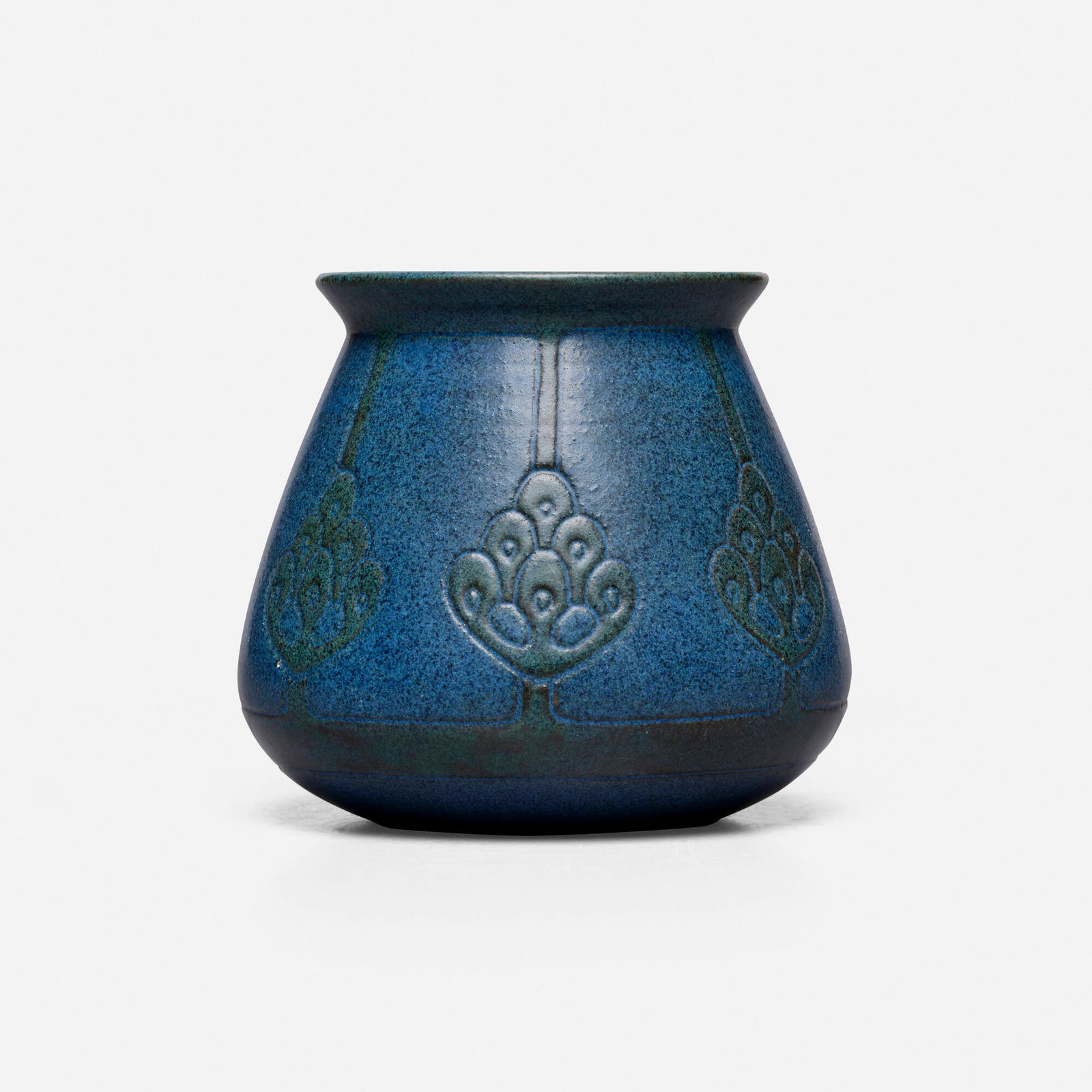 Arthur Baggs and Sarah Tutt for Marblehead Pottery, Vase with stylized trees (1 of 4)