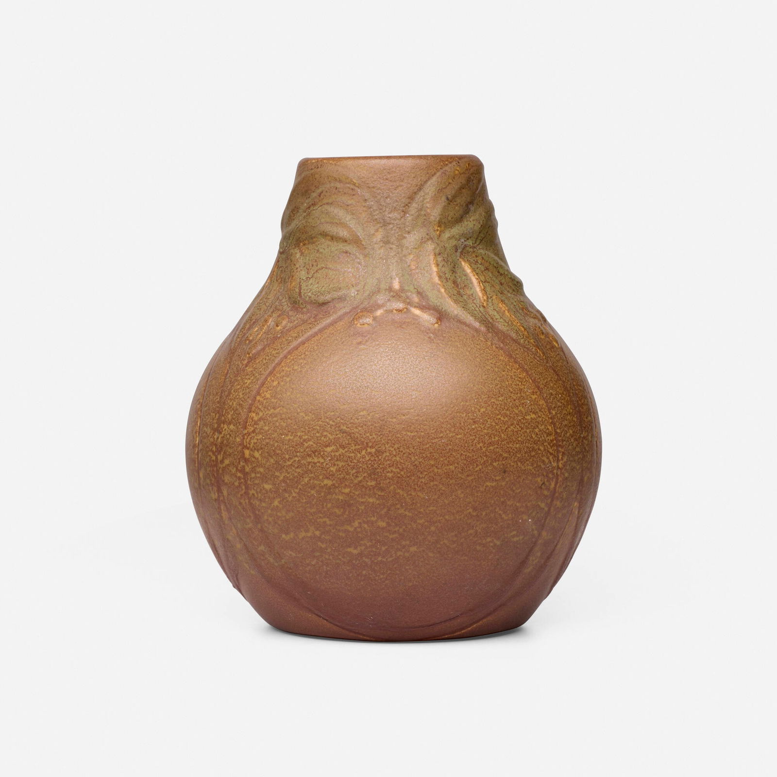Van Briggle Pottery, Early vase with stylized mountain ash (1 of 5)