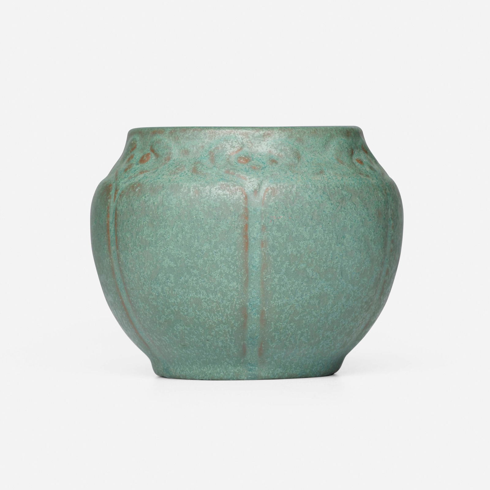 Van Briggle Pottery, Vase with mistletoe (1 of 4)