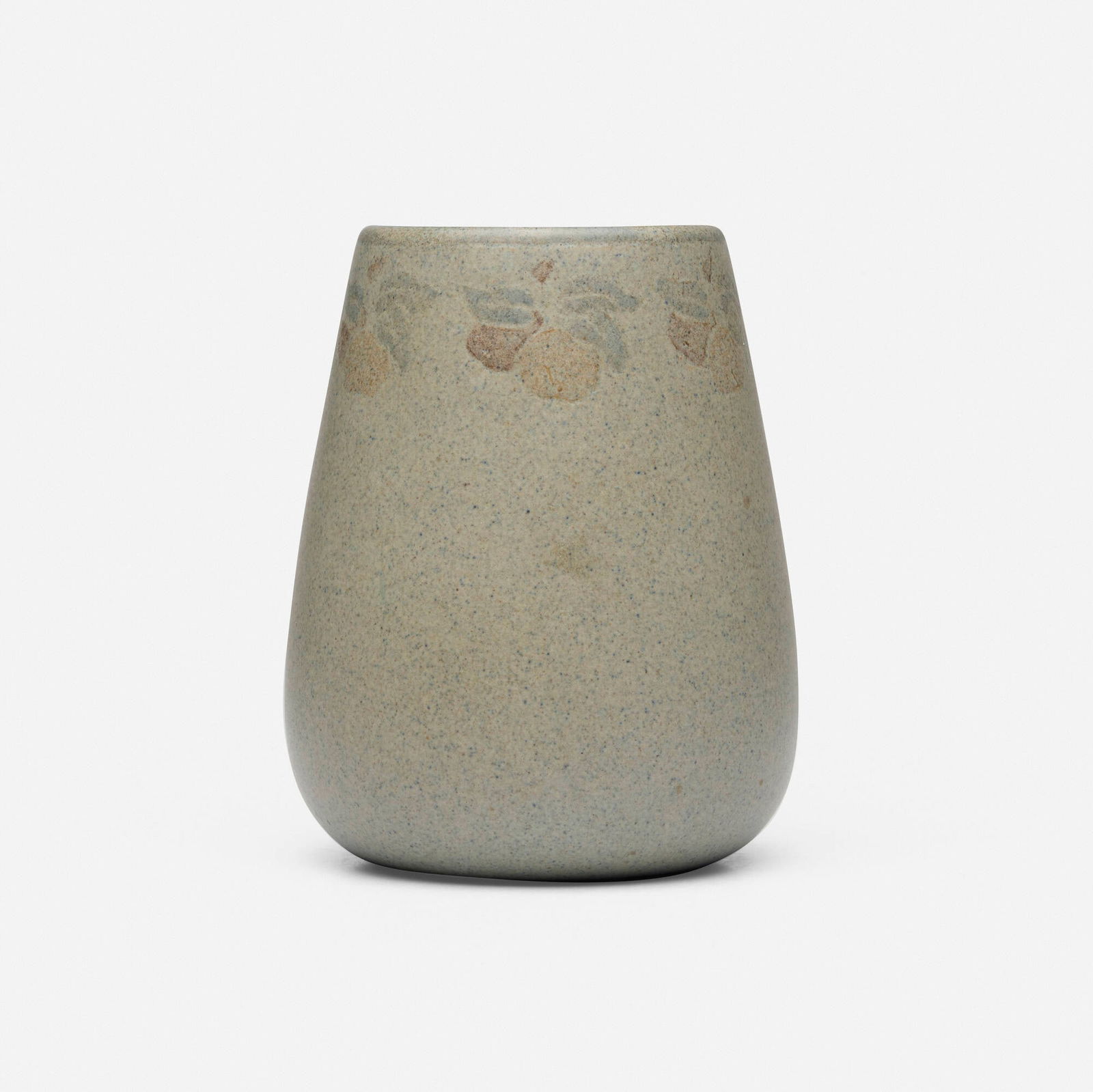 Arthur Hennessey and Sarah Tutt for Marblehead Pottery, Vase with fruit and leaves (1 of 4)