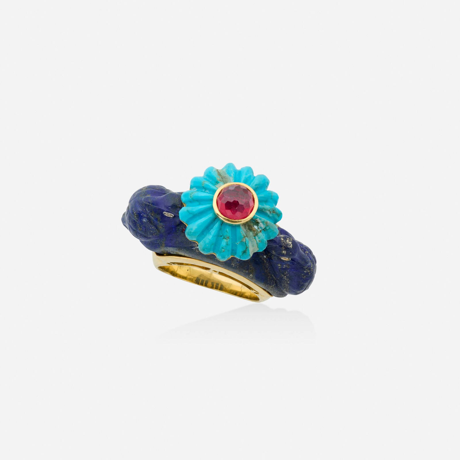 Silvia Furmanovich, Multi-gem, diamond, and gold ring (1 of 4)