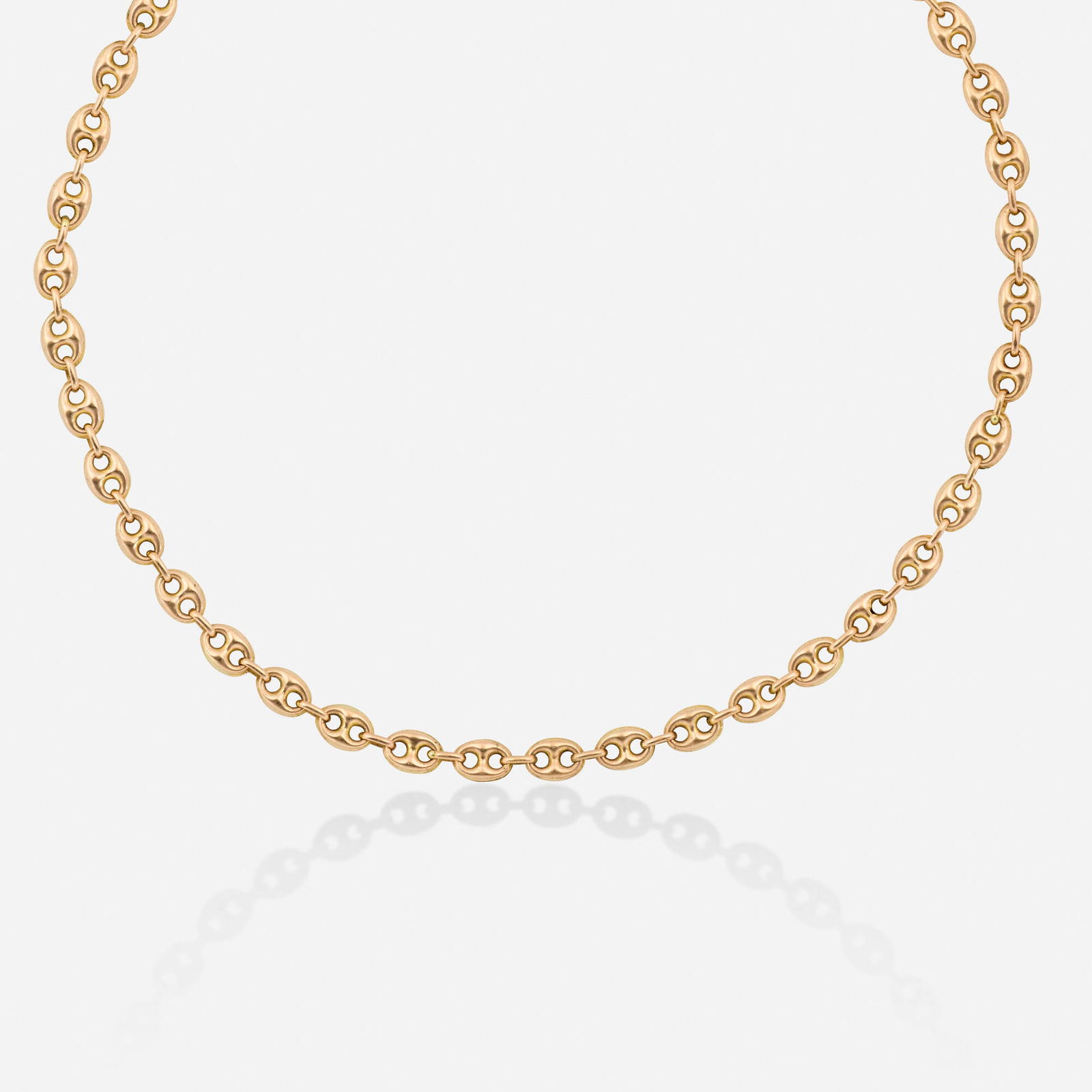 Italian, Pink gold necklace (1 of 2)