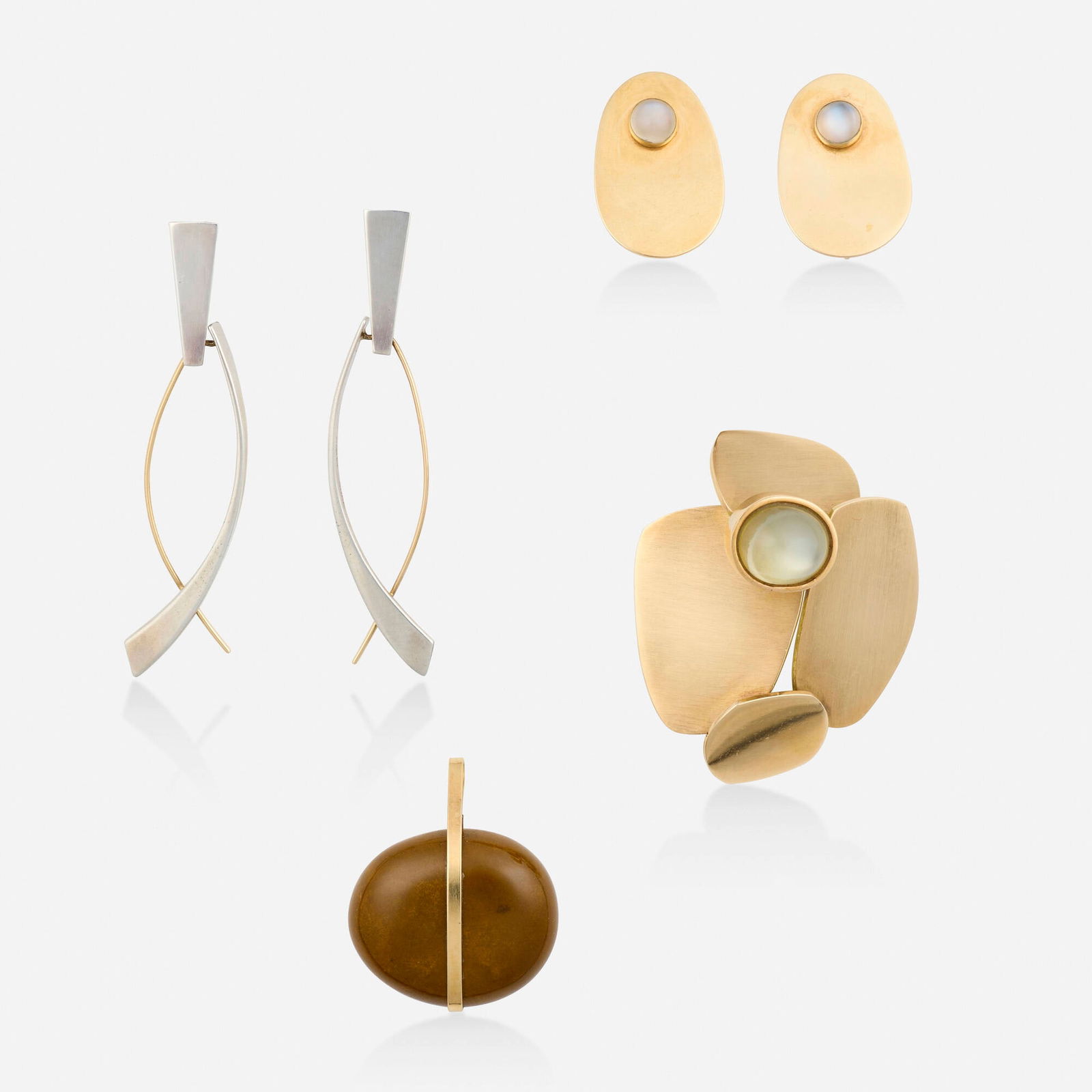 Betty Cooke, Group of gold and silver jewelry (1 of 3)