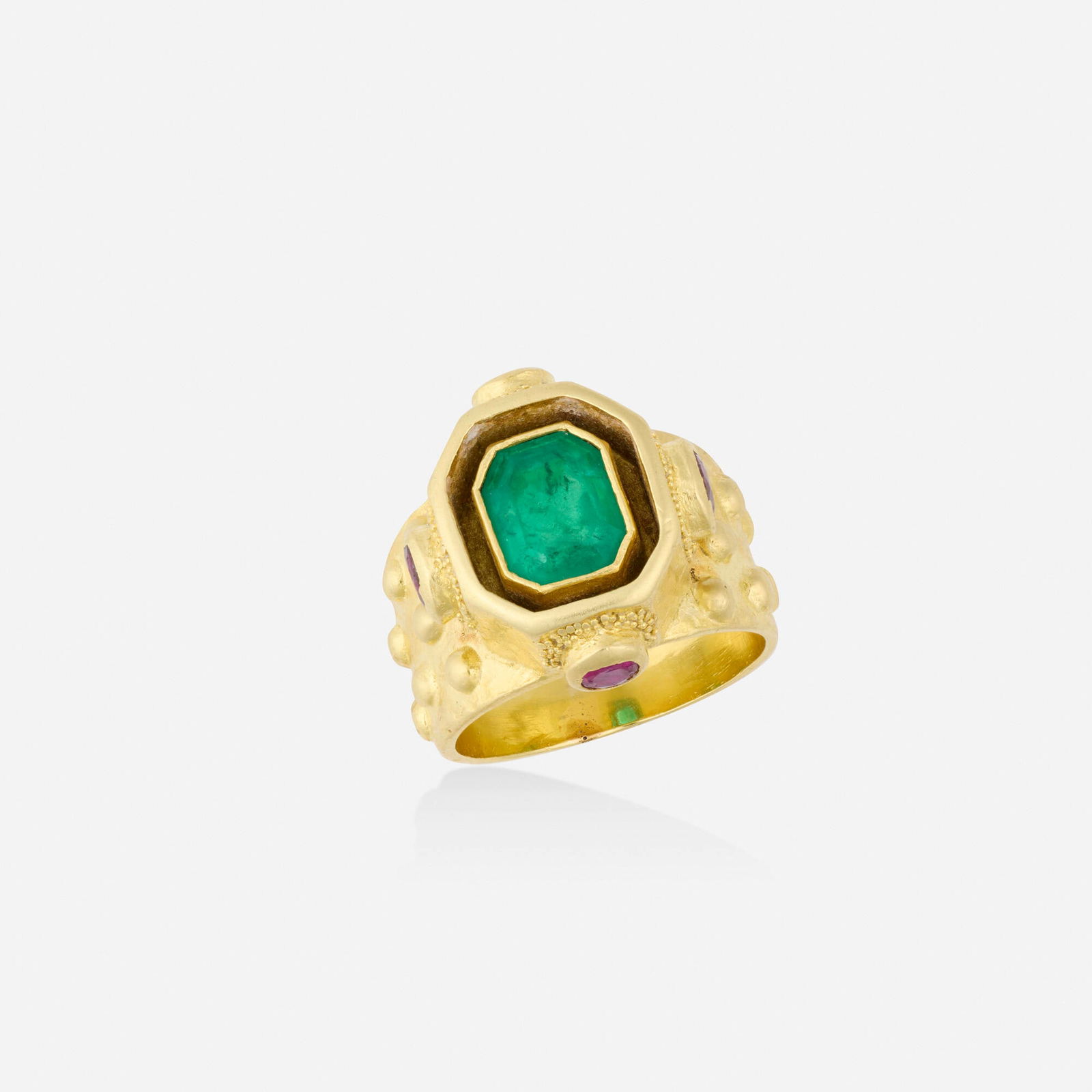 Ed Wiener, Emerald, ruby, and gold ring (1 of 4)