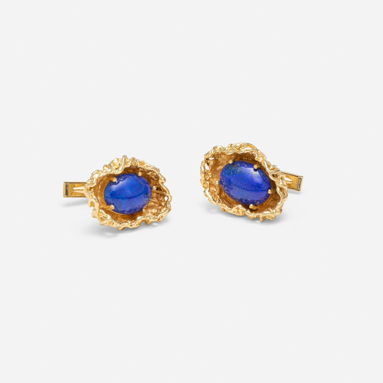 Ed Wiener, Lapis lazuli and gold cufflinks (1 of 2)