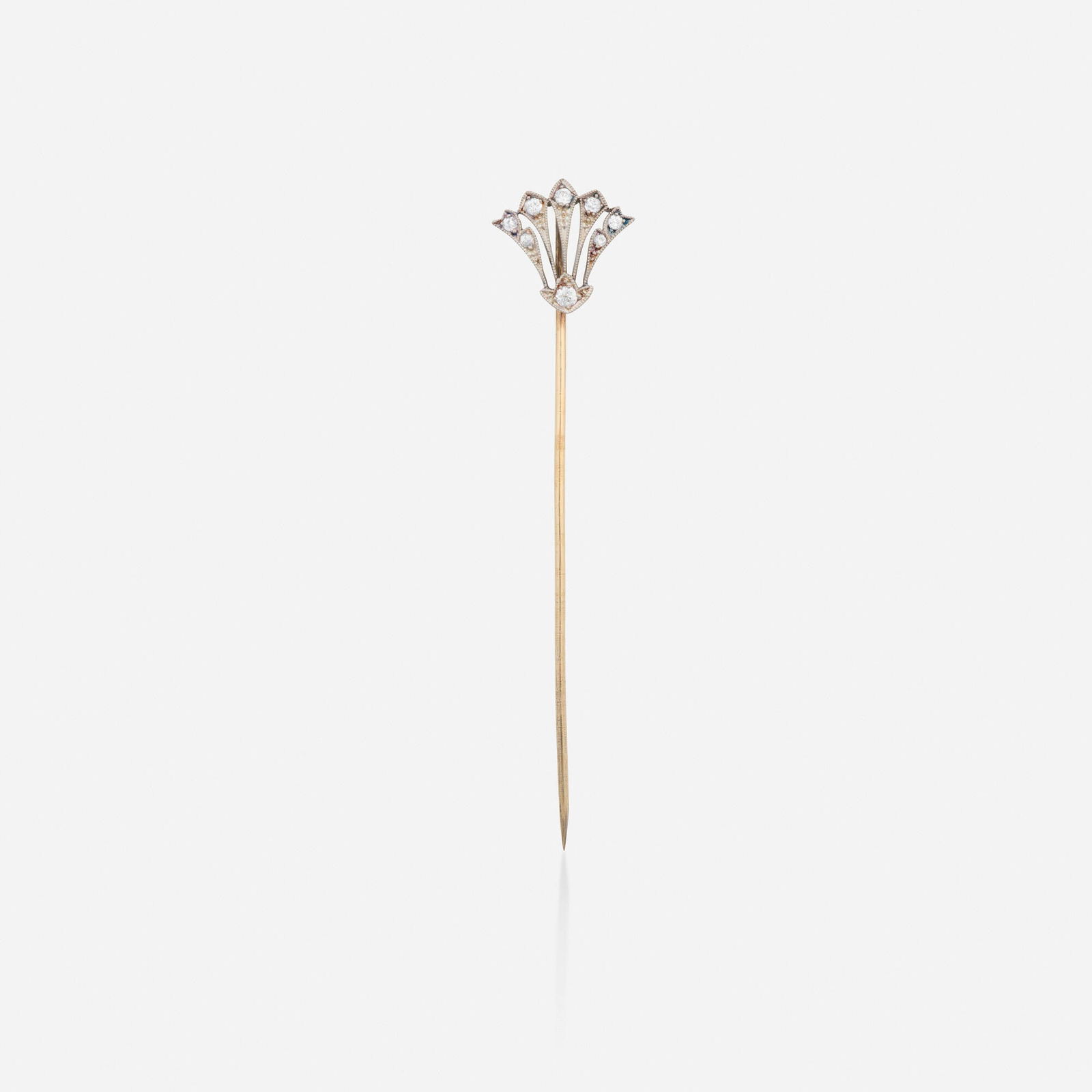 Diamond, platinum, and gold stickpin (1 of 2)