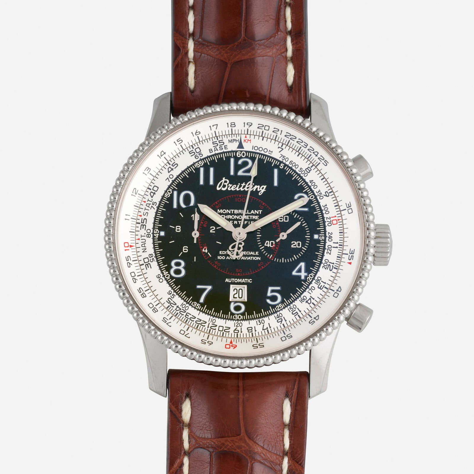Breitling, 'Montbrilliant 1903' stainless steel wristwatch, Ref. A3533012/B684 (1 of 5)