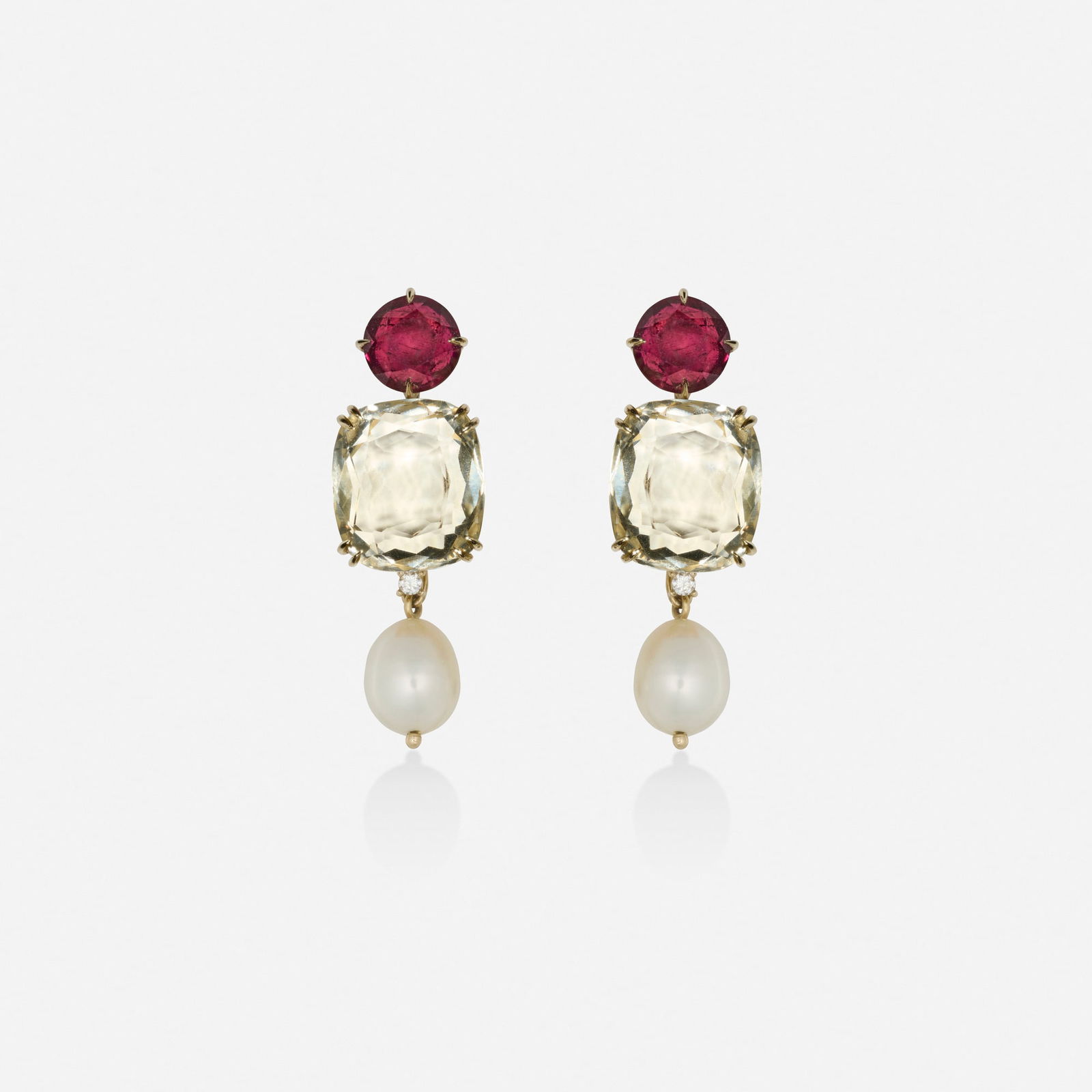 H. Stern, Multi-gem and white gold earrings (1 of 3)