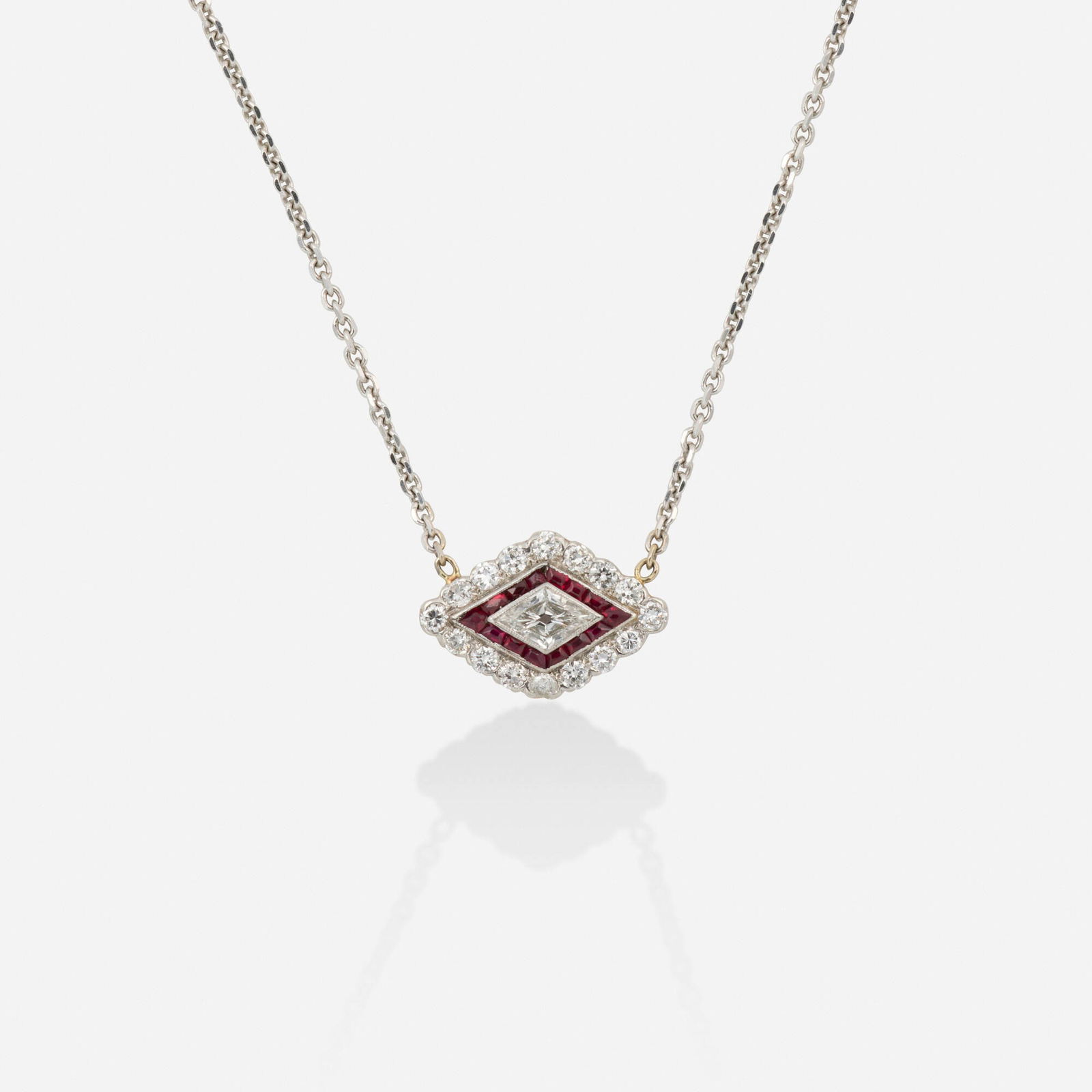 Diamond and ruby necklace (1 of 2)