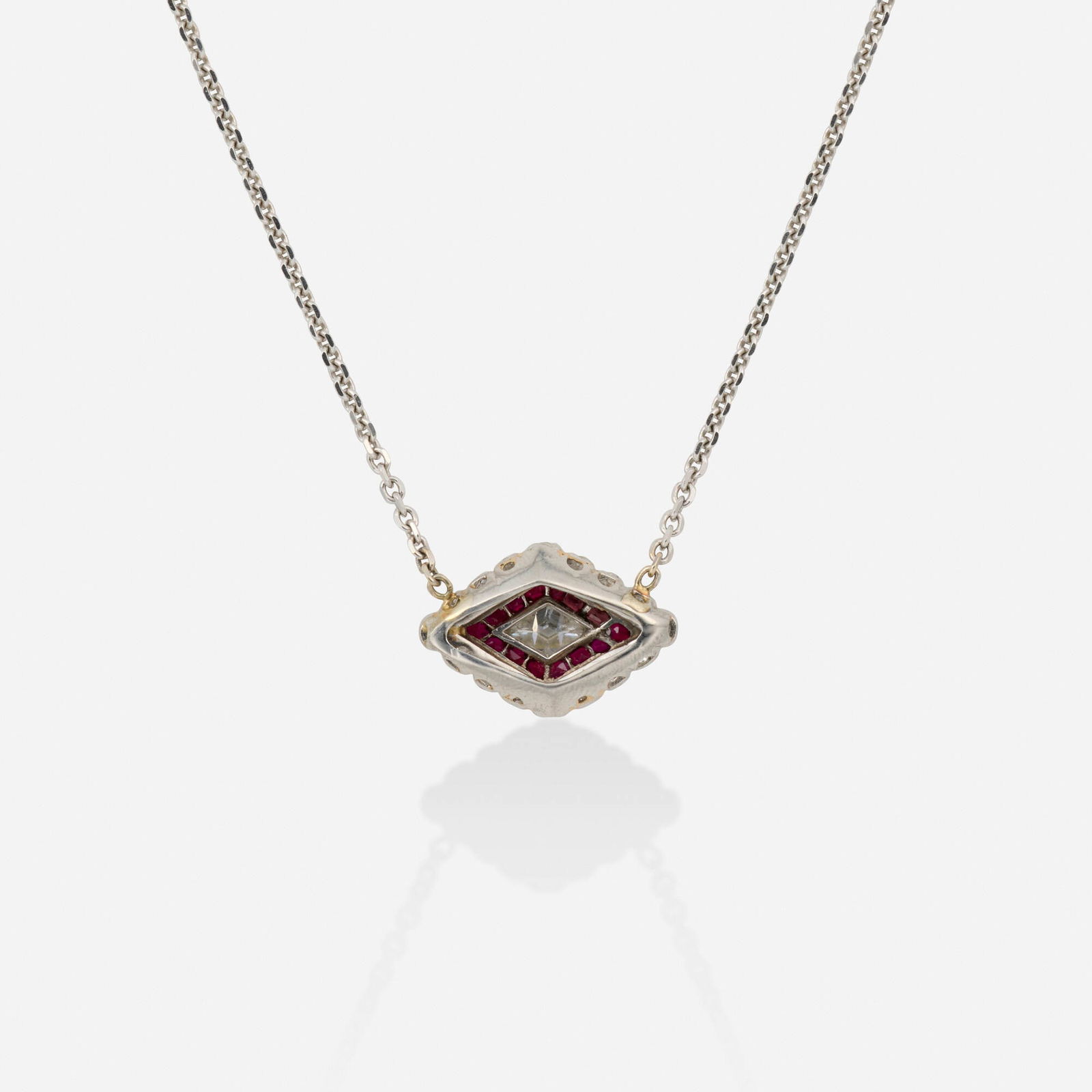 Diamond and ruby necklace - 2