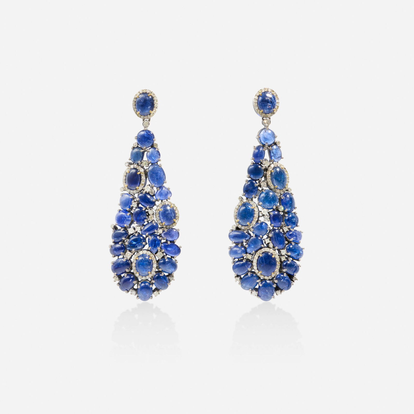 Sapphire and diamond earrings (1 of 2)