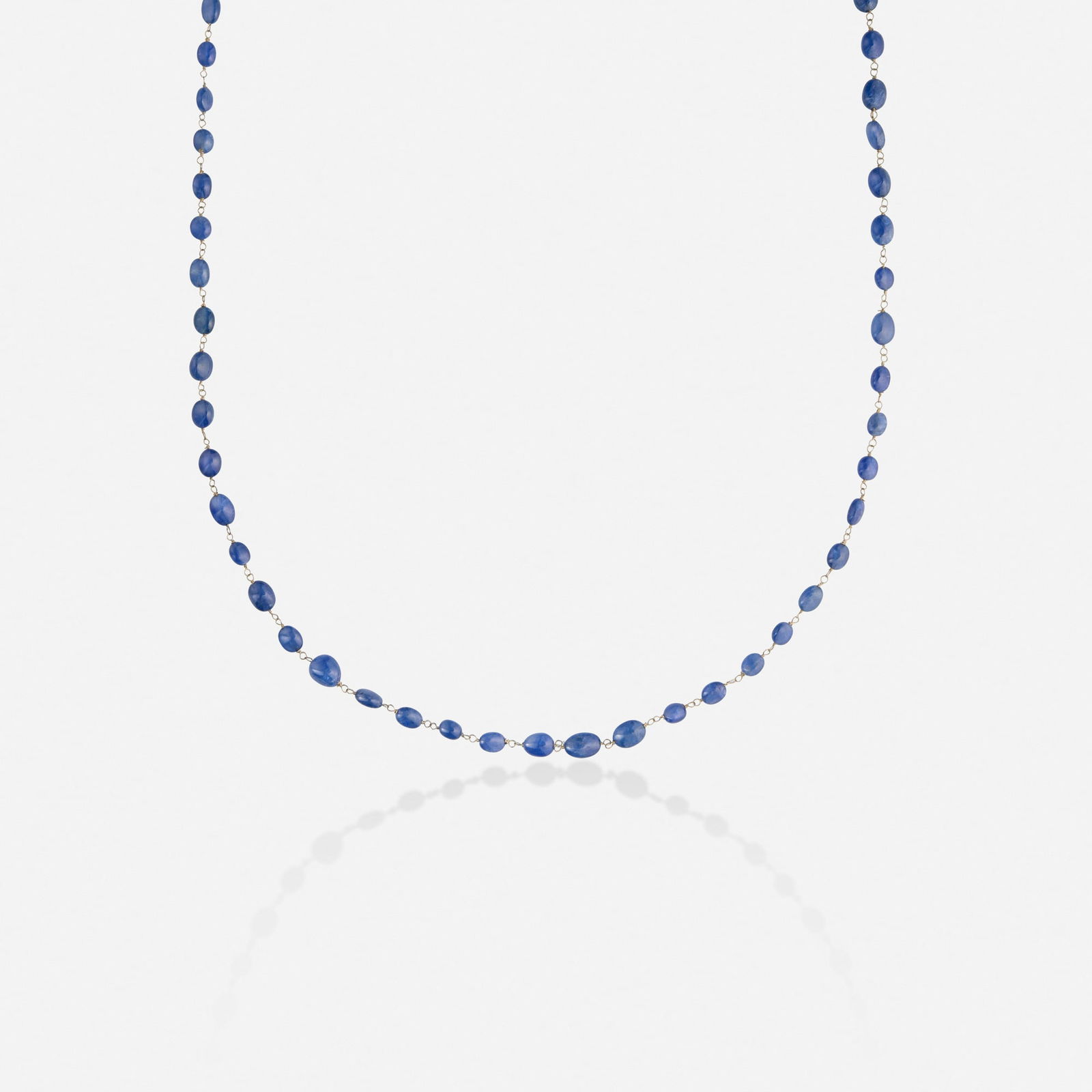 Sapphire and white gold necklace (1 of 2)
