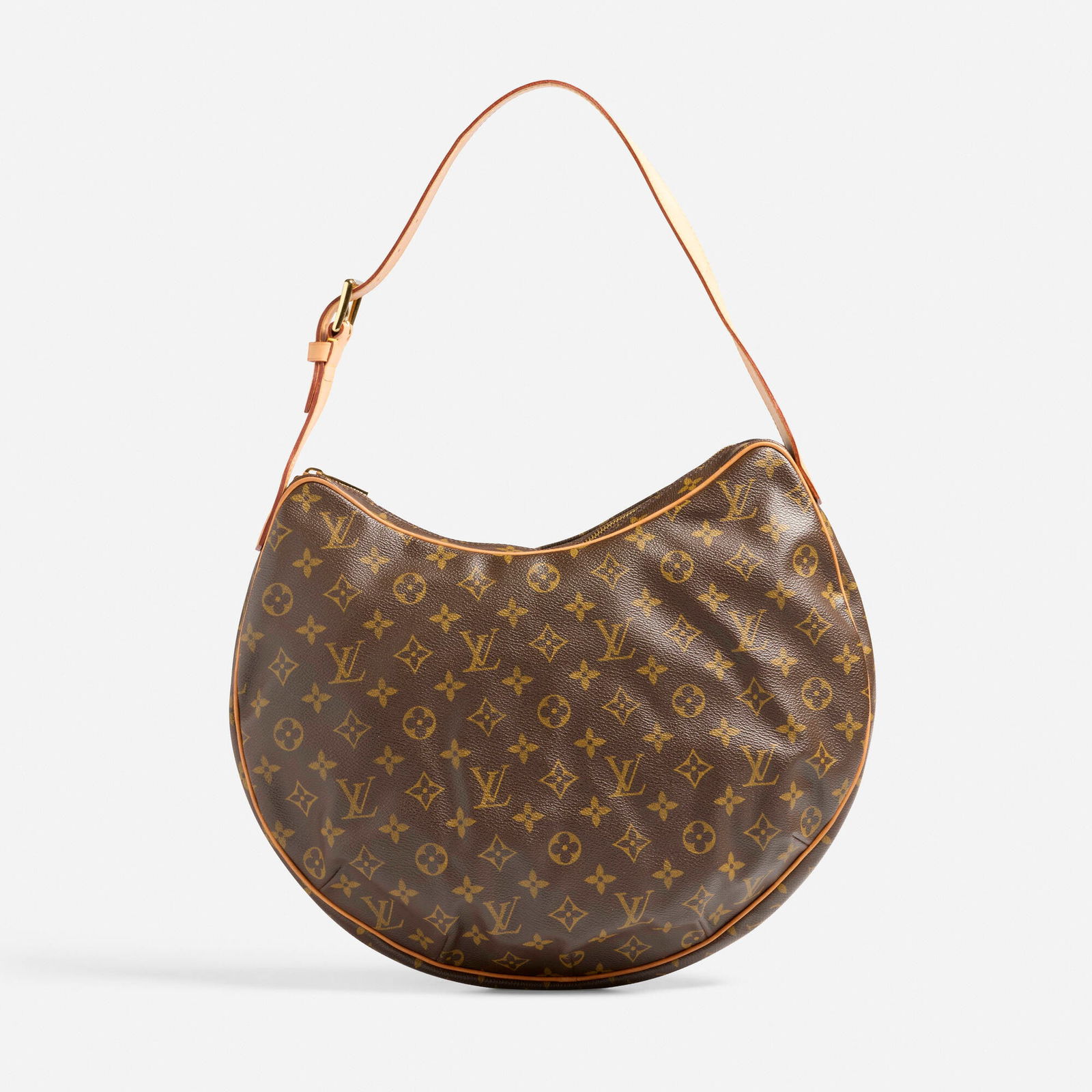 Louis Vuitton, 'Croissant MM' bag: Louis Vuitton 'Croissant MM' bag LV Monogram Leather, canvas, metal Signed Louis Vuitton 21 x 15 x 2.25 in Sold with dust bag This work will ship from Lambertville, New Jersey.