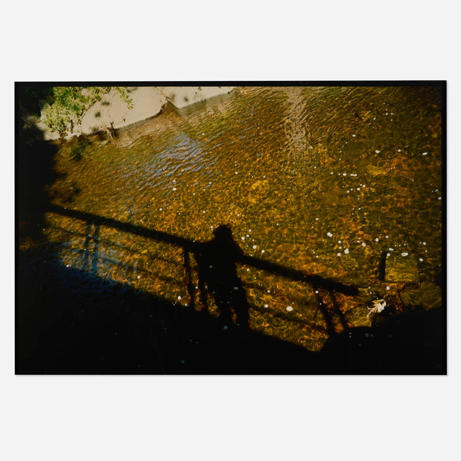 Nan Goldin, Self-Portrait on Bridge at Golden River at Silver Hill (1 of 4)