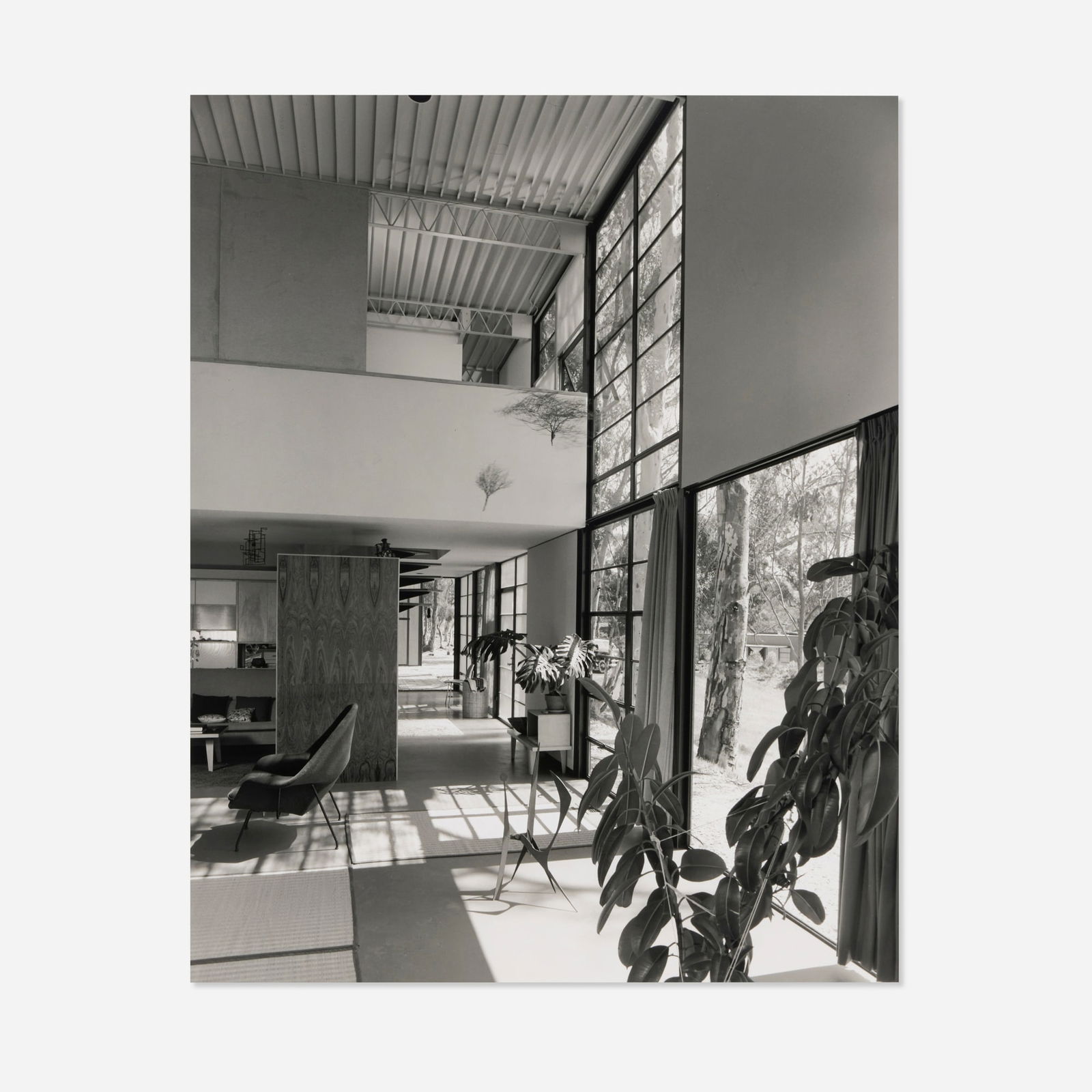 Julius Shulman, Case Study House #8 (Eames House), Pacific Palisades (Ray and Charles Eames, 1947): Julius Shulman Case Study House #8 (Eames House), Pacific Palisades, CA (Ray and Charles Eames, Architects, 1947) 1950 / printed latergelatin silver print image: 20 h x 16 w in (51 x 41 cm) sheet: