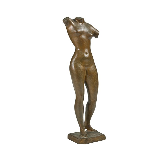 Vincent Glinsky (Russian/American, 1895 - 1975): Untitled; Bronze; Signed "V. GLINSKY" with foundry mark "MODERN ART FDRY. N.Y."; 20 1/4" high; Provenance: Private Collection, New York