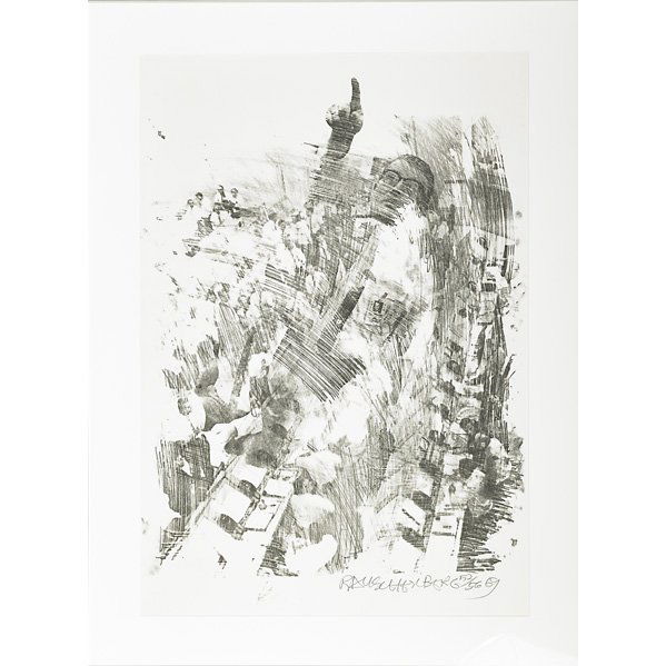 Robert Rauschenberg (American, 1925-2008): Sky Rite (Stoned Moon Series), 1969; Lithograph (framed); Signed, dated and numbered 52/56; 32 1/2" x 22 5/8" (sight); Provenance: Private Collection, New York