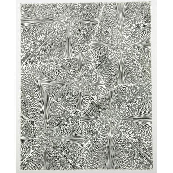 James Siena (American, b. 1958): No Man's Land, 2004; Engraving with Chine-collé (framed); Signed, dated and numbered 9/49; 11 1/8" x 8 3/4" (plate), 17 1/4" x 15" (sheet); Publisher: Harlan & Weaver, New York (label on verso); Prov