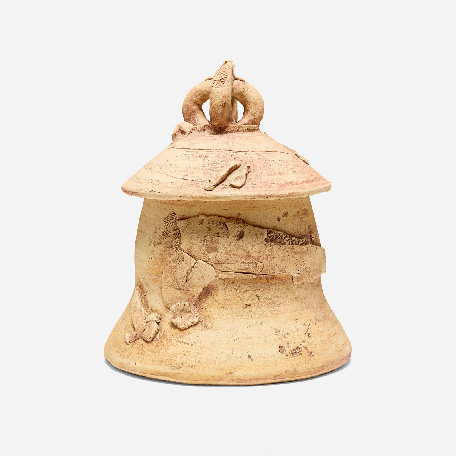 Robert Turner, Ashanti: Robert Turner Ashanti c. 1984 glazed and reduction-fired stoneware 12 h x 10 dia in (30 x 25 cm) Literature: Robert Turner: Shaping Silence, A Life in Clay, Miro and Hepburn, pg. 33 illustrates