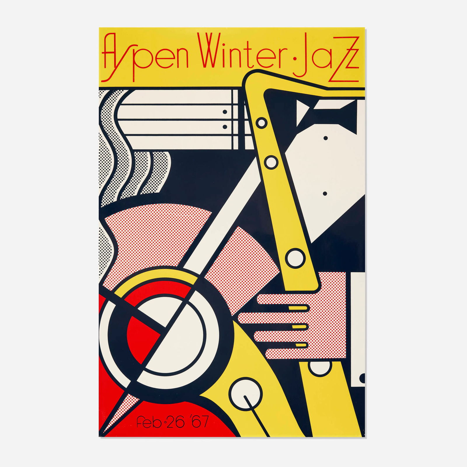 Roy Lichtenstein, Aspen Winter Jazz Poster (1 of 3)