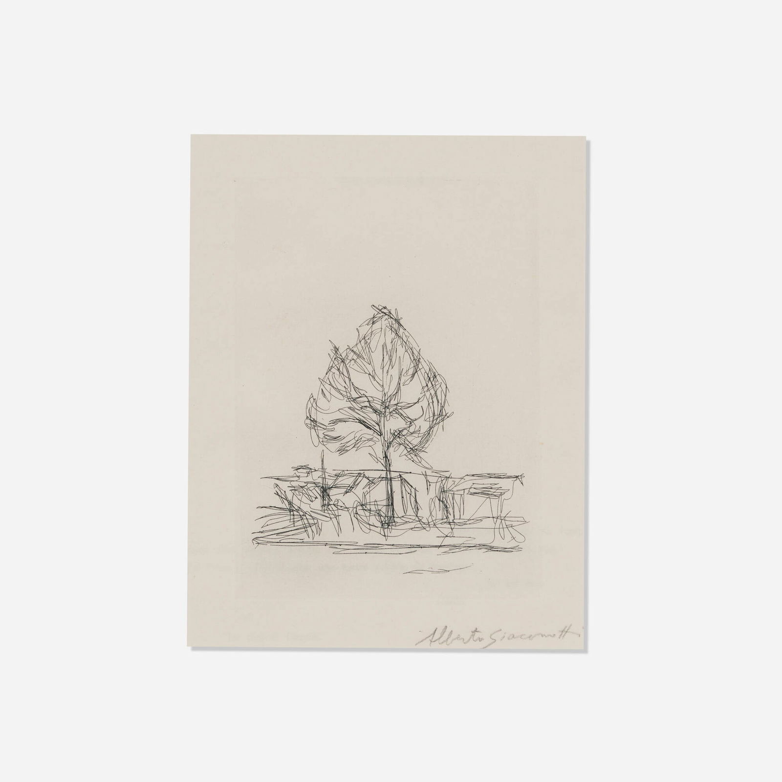Alberto Giacometti, Untitled (from the L'inhabite portfolio) (1 of 4)