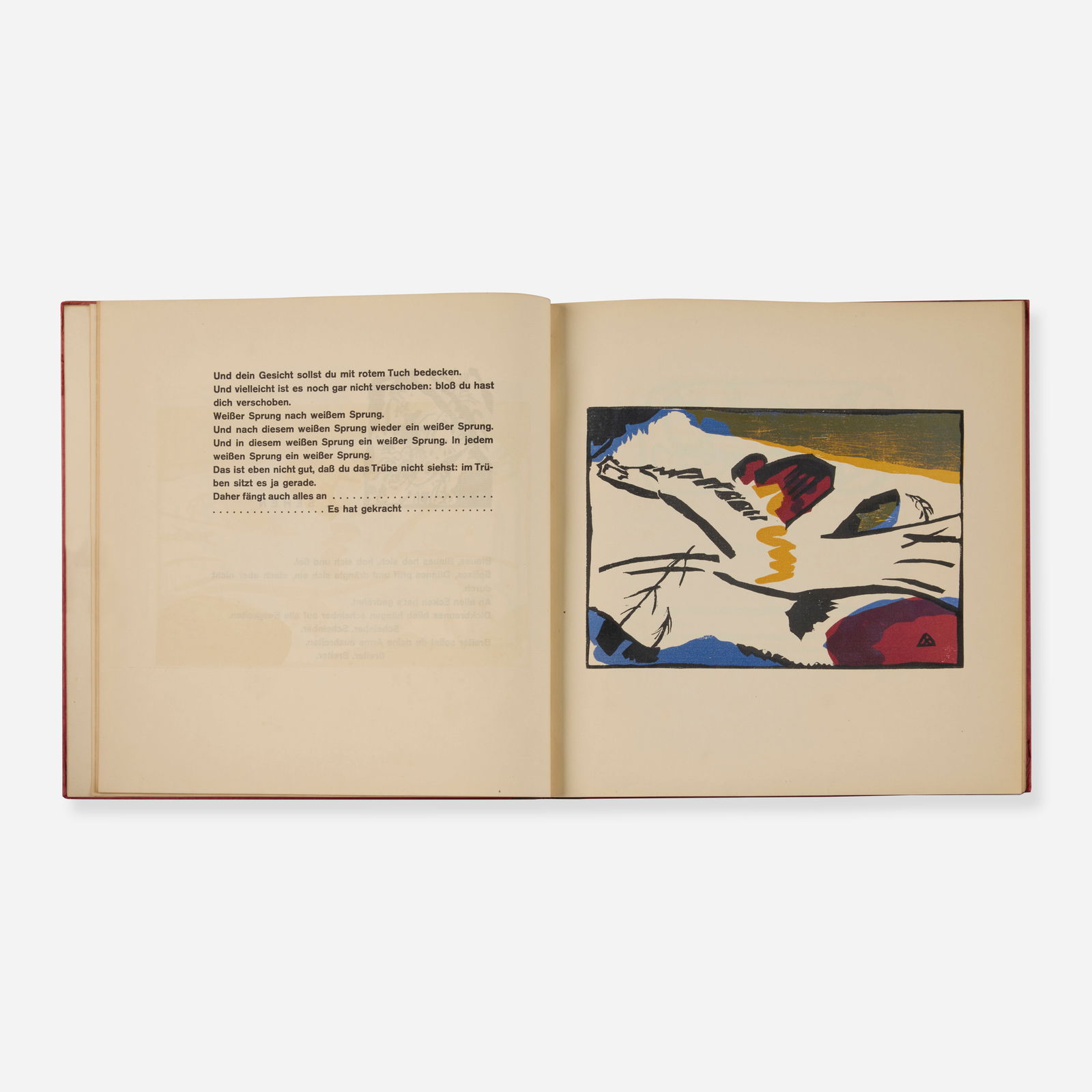 Wassily Kandinsky, Klange: Wassily Kandinsky Klange 1912woodcut (some in colors) on Van Gelder Zonen, bound printed paper book: 11.25 h x 11.25 w x 0.625 d in (29 x 29 x 2 cm) Signed and numbered to justification page '