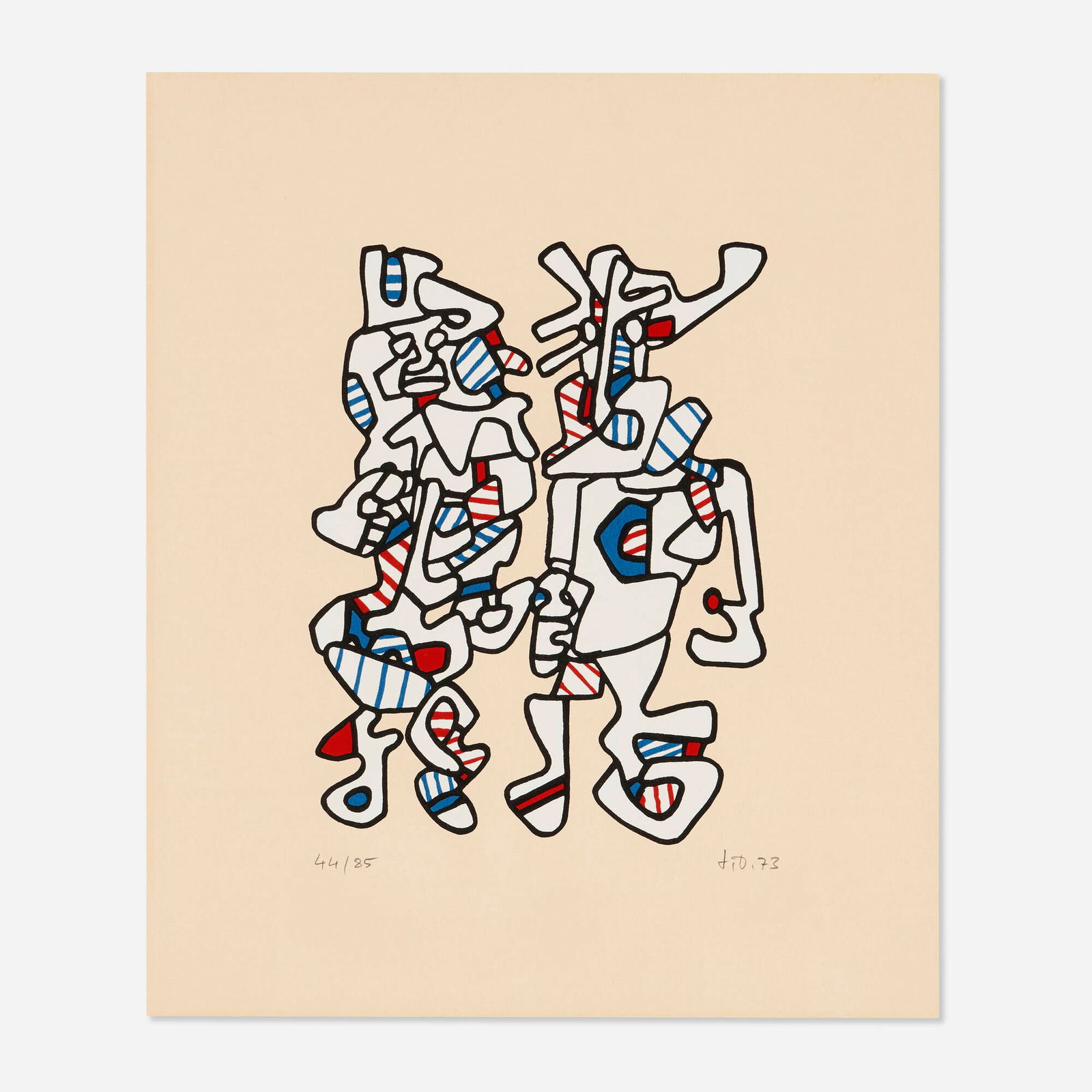 Jean Dubuffet, Parade nuptiale (from the Cahier de l'herne portfolio) (1 of 3)