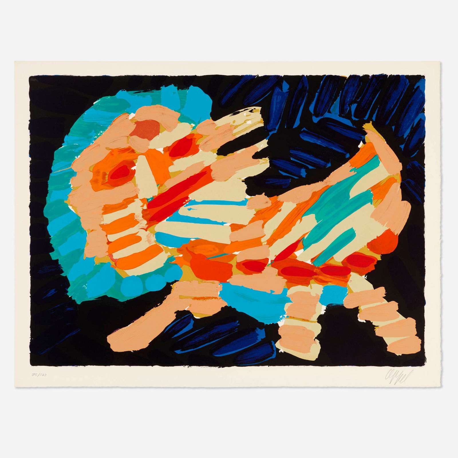Karel Appel, Smiling Cat (from the Cats portfolio) (1 of 3)