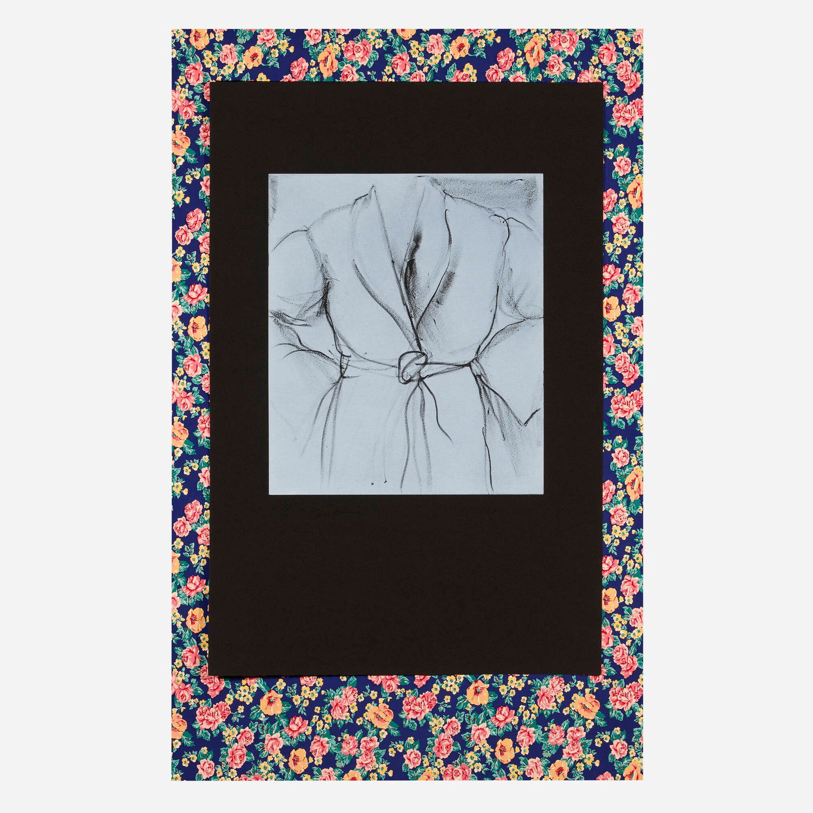 Jim Dine, The Robe Goes to Town: Jim Dine The Robe Goes to Town 1983aquatint and screenprint in colors on Arches Cover black to screenprinted Arches Cover buff 56.75 h x 36 w in (144 x 91 cm) Signed, dated and numbered to low