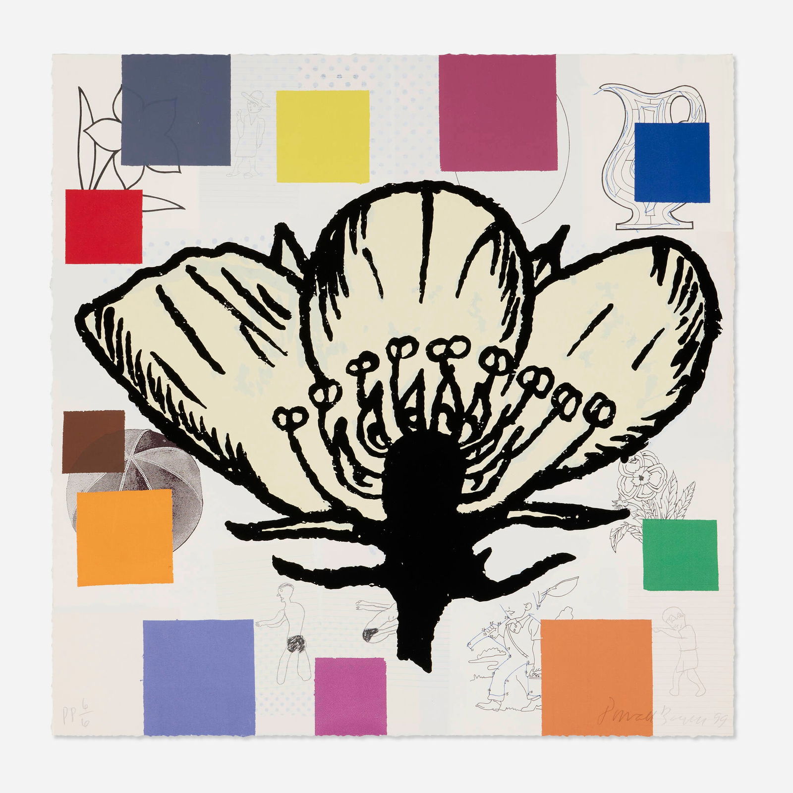 Donald Baechler, Burmese Flower #1 (1 of 3)