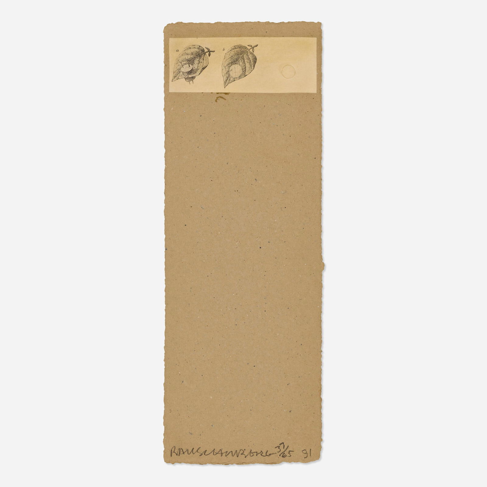 Robert Rauschenberg, Untitled (from the Shirtboards, Morocco, Italy '52 portfolio) (1 of 3)