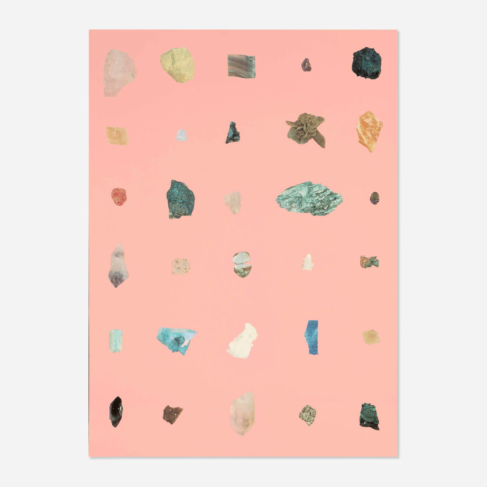 Damien Hirst, Rocks (from the London portfolio): Damien Hirst Rocks (from the London portfolio) 1992 screenprint in colors 33.75 h x 24.375 w in (86 x 62 cm) Signed and numbered to verso 'Damien Hirst AP 2/20'. This work is artist's proof 2 of