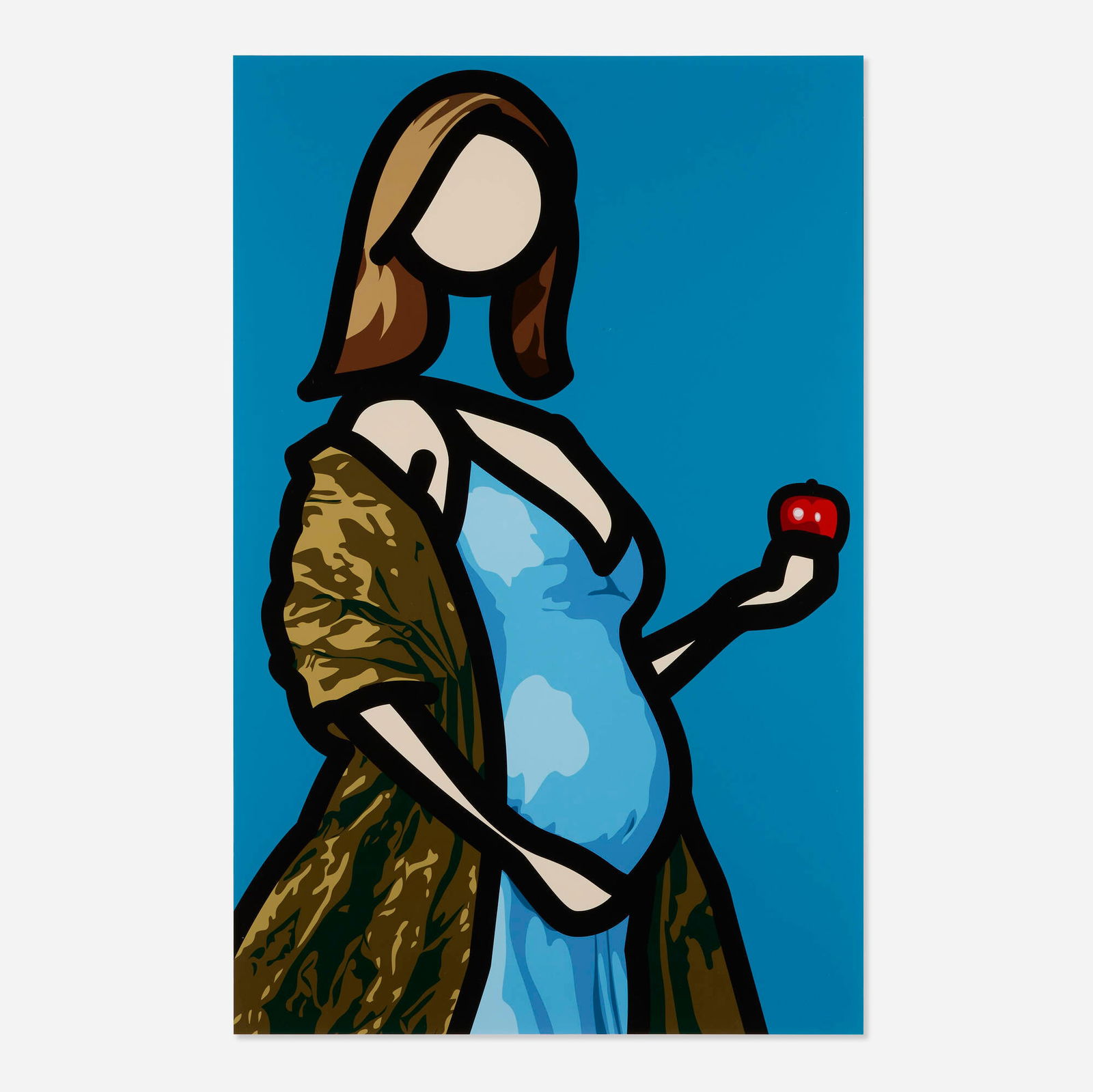 Julian Opie, Mirjam: Julian Opie Mirjam 2011inkjet print in colors on Laser Film mounted to aluminum image: 41.75 h x 27.125 w in (106 x 69 cm) sheet: 46.375 h x 31.75 w in (118 x 81 cm) Signed and numbered to