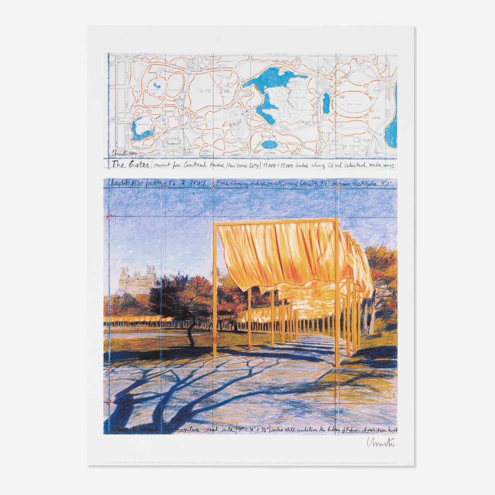 Christo, The Gates III, Central Park, New York (1 of 3)