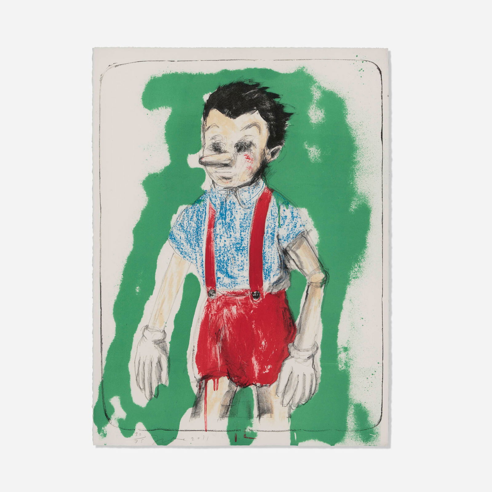 Jim Dine, Pinocchio Coming from the Green (1 of 4)