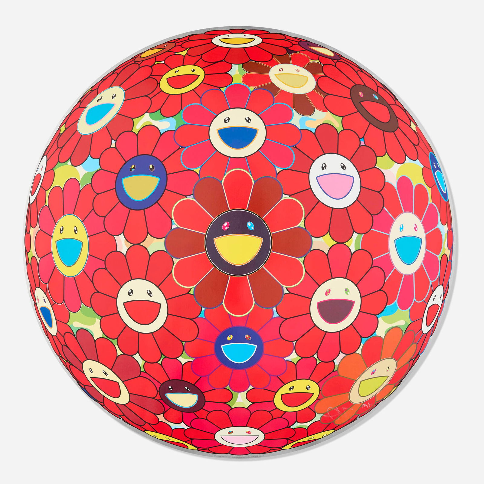 Takashi Murakami, Red Flowerball (3D) (1 of 3)