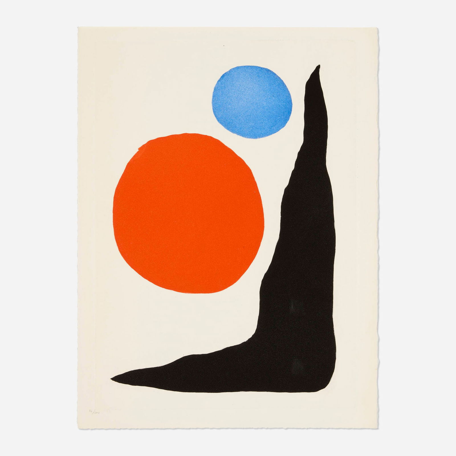 Alexander Calder, Untitled (from the Paroles peintes III portfolio): Alexander Calder Untitled (from the Paroles peintes III portfolio) 1967 aquatint in colors on Arches Johannot image: 13.625 h x 9.625 w in (35 x 24 cm) sheet: 14.875 h x 11.125 w in (38 x 28 cm) 