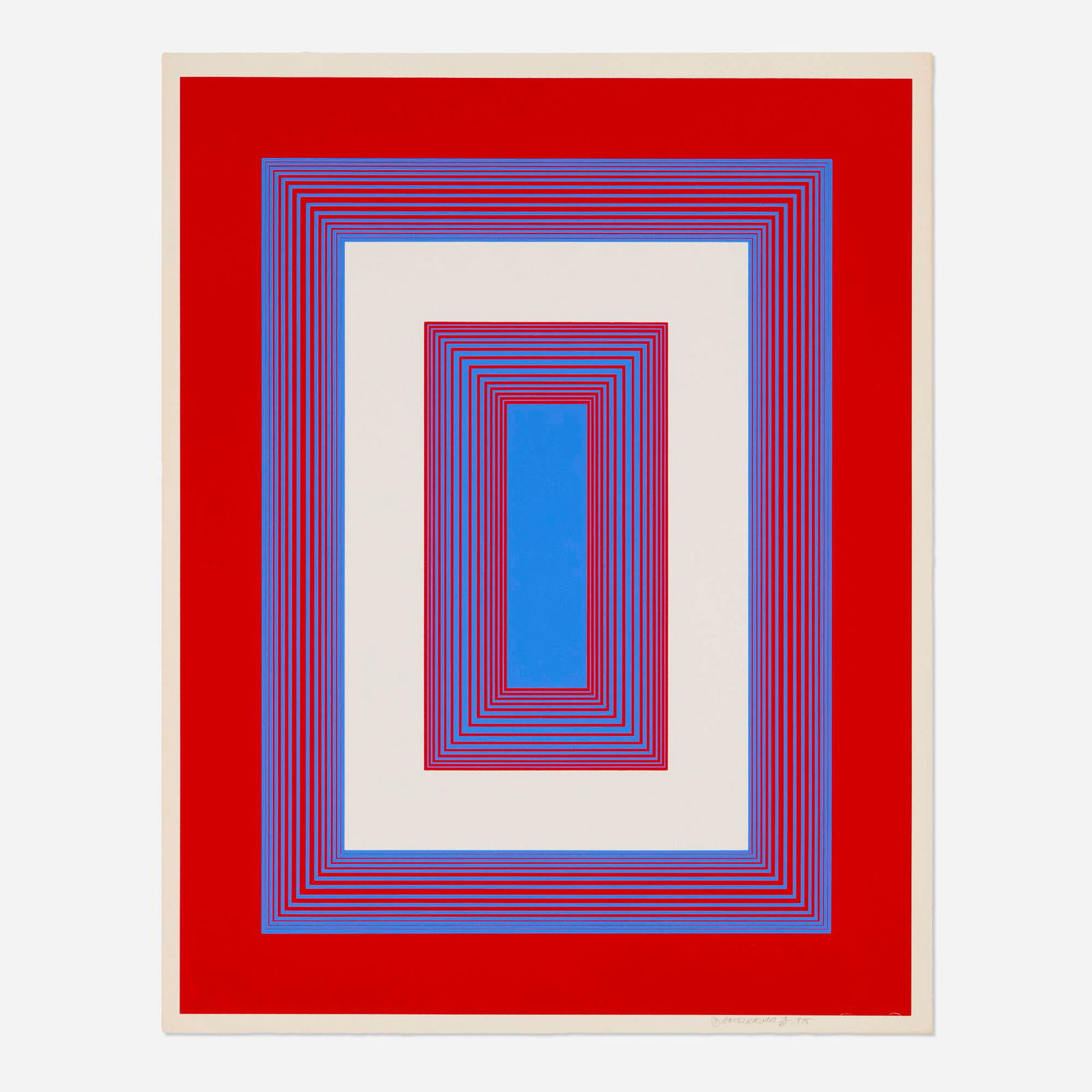 Richard Anuszkiewicz, Red, White and Blue (from the 1776 USA 1976: Bicentennial Prints portfolio) (1 of 2)