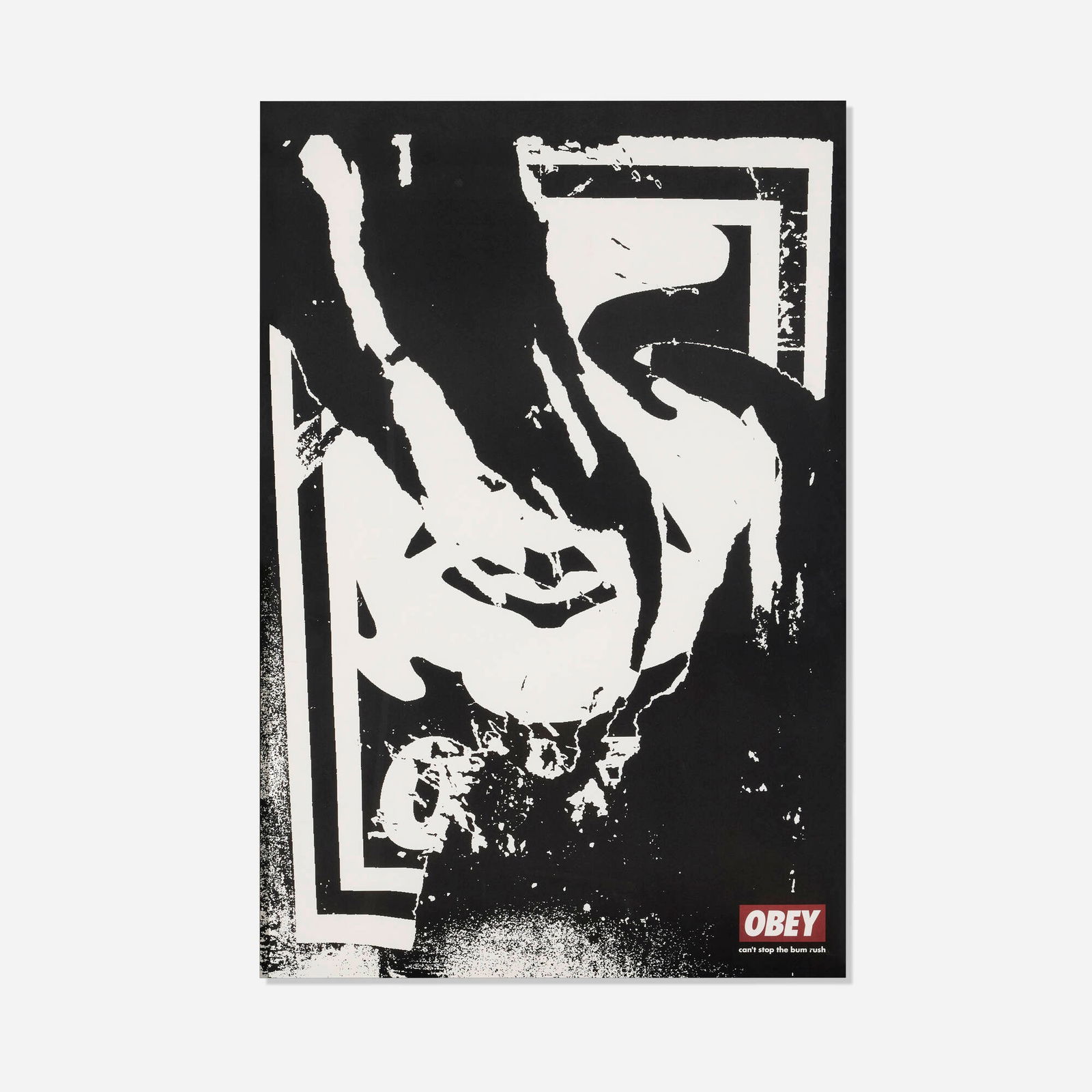 Shepard Fairey, Ripped: Shepard Fairey Ripped 2001 offset lithograph in colors sight: 36 h x 24 w in (91 x 61 cm) Signed and dated to lower right 'Shepard Fairey 01'. This work is from the open edition published by OBEY