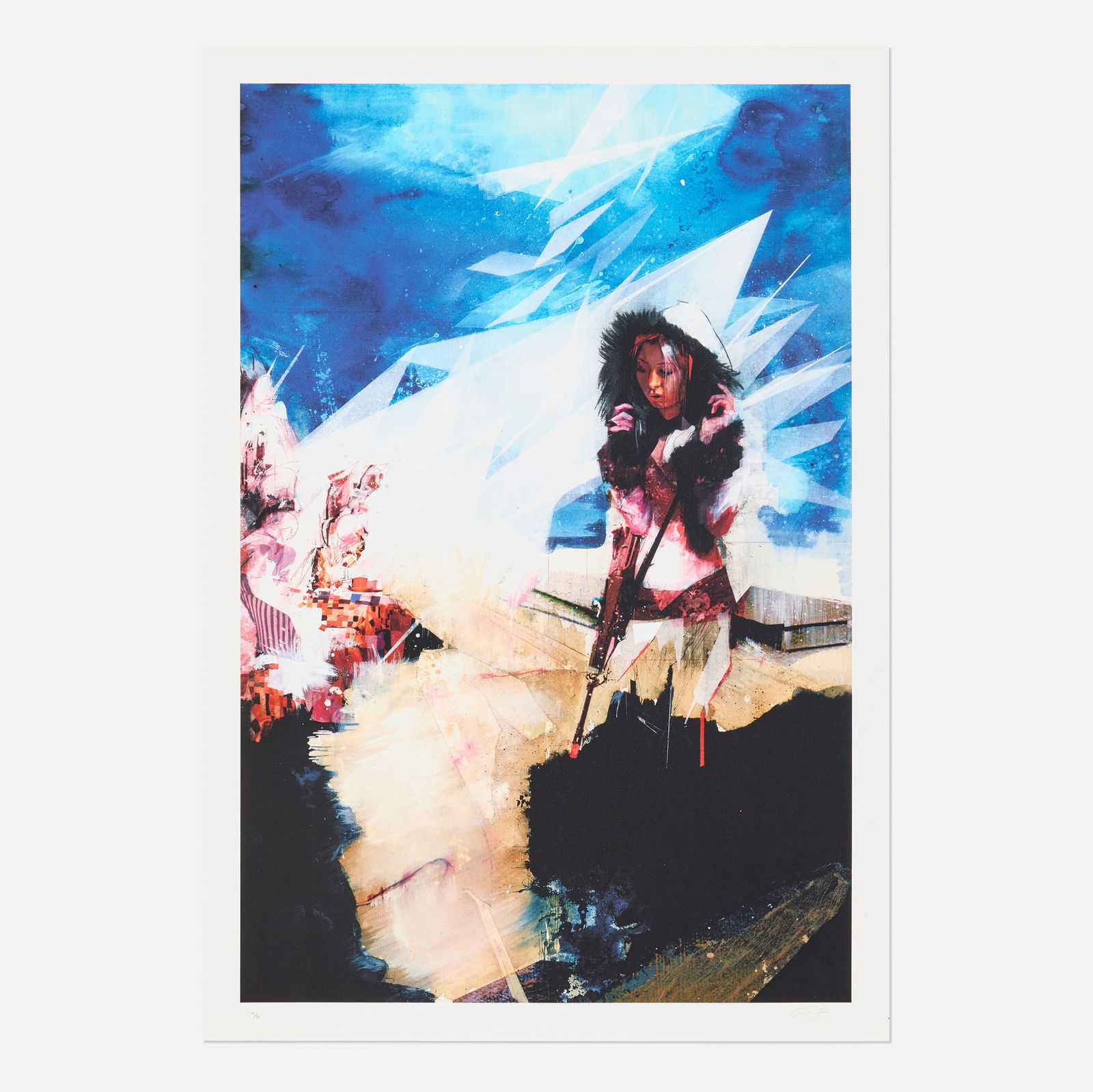 Ian Francis, Alice Joins the Army in Wonderland: Ian Francis Alice Joins the Army in Wonderland 2008 glicee print on Somerset Velvet 300gm image: 30 h x 20 w in (76 x 51 cm) sheet: 32.5 h x 22.5 w in (83 x 57 cm) Signed and numbered to lower