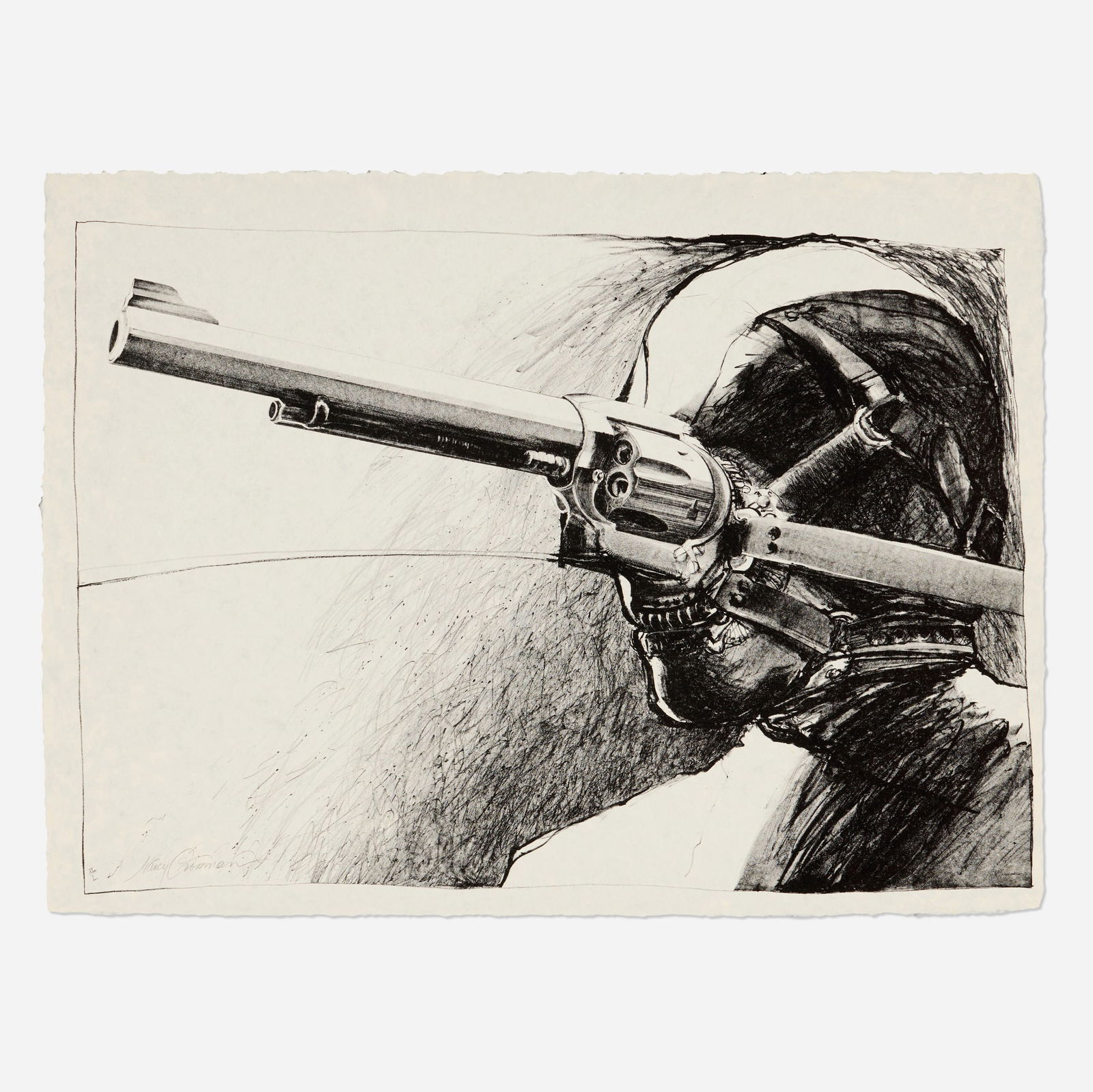 Nancy Grossman, The Road to Life: Nancy Grossman The Road to Life 1975 lithograph image: 17.625 h x 24.875 w in (45 x 63 cm) sheet: 19.5 h x 26.25 w in (50 x 67 cm) Signed and numbered to lower left 'XL/L Nancy Grossman' with