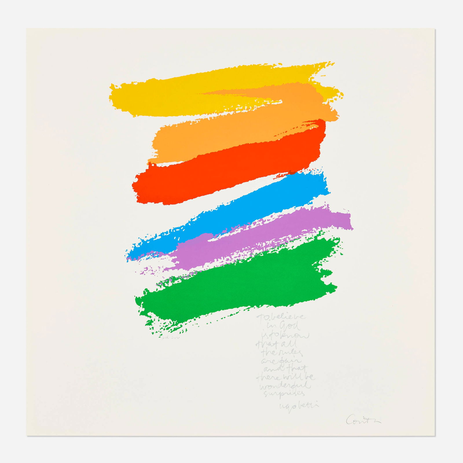 Corita Kent (Sister Mary Corita), promise (1 of 2)