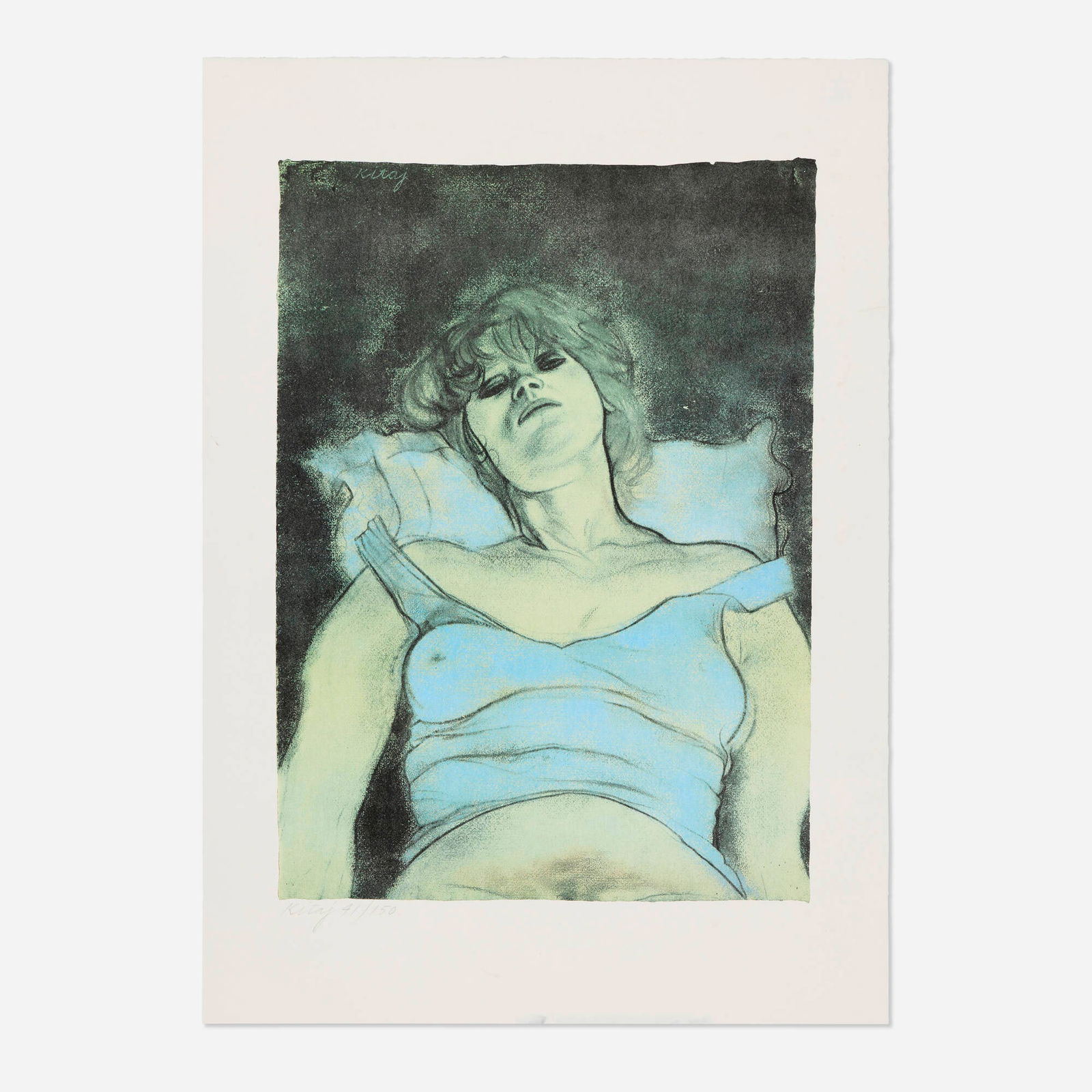 R.B. Kitaj, Mary Ann: R.B. Kitaj Mary Ann 1980 lithograph in colors image: 19 h x 13.75 w in (48 x 35 cm) sheet: 25.25 h x 17.875 w in (64 x 45 cm) Signed and numbered to lower left 'Kitaj 41/150'. This work is number
