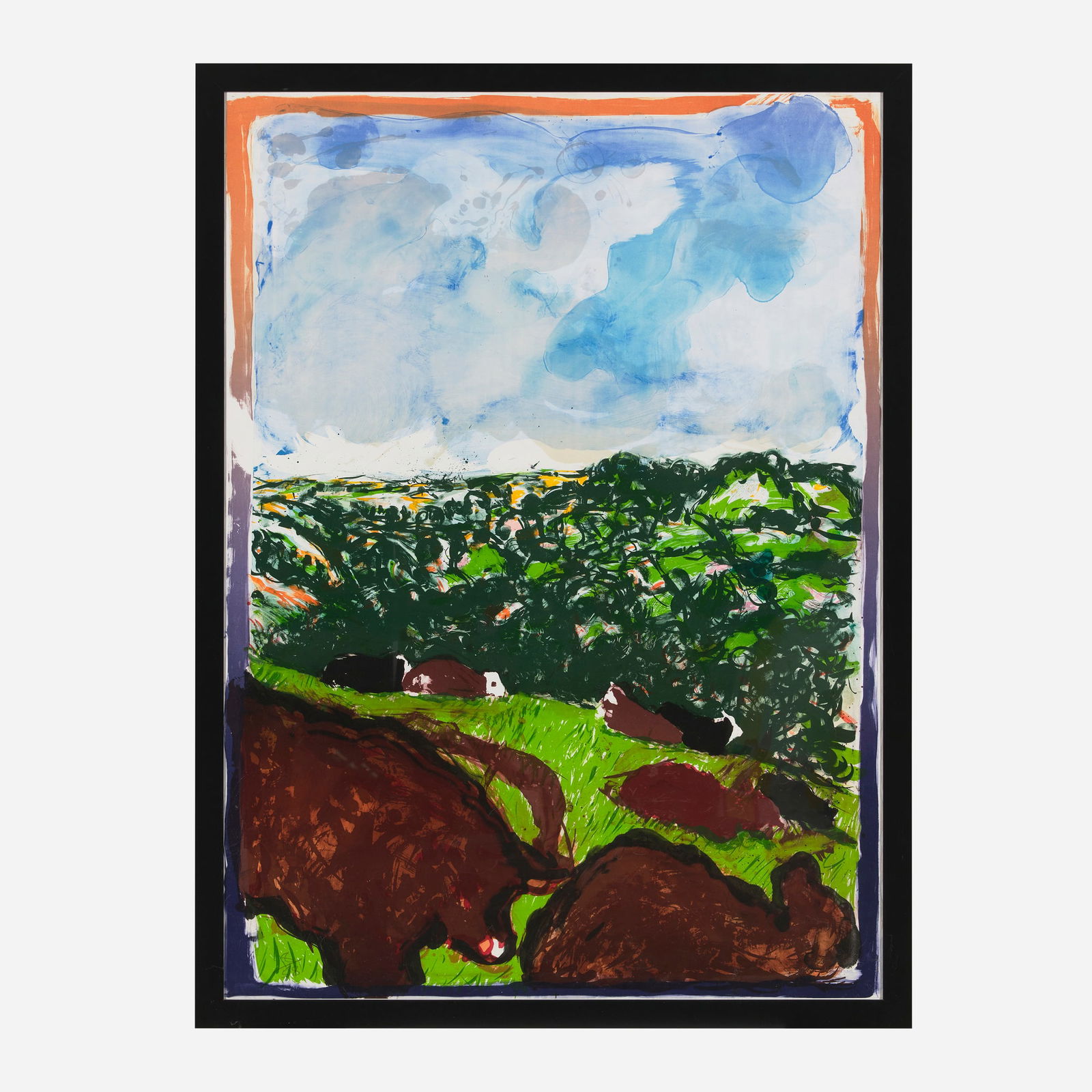 Malcolm Morley, Devonshire Bullocks - 2