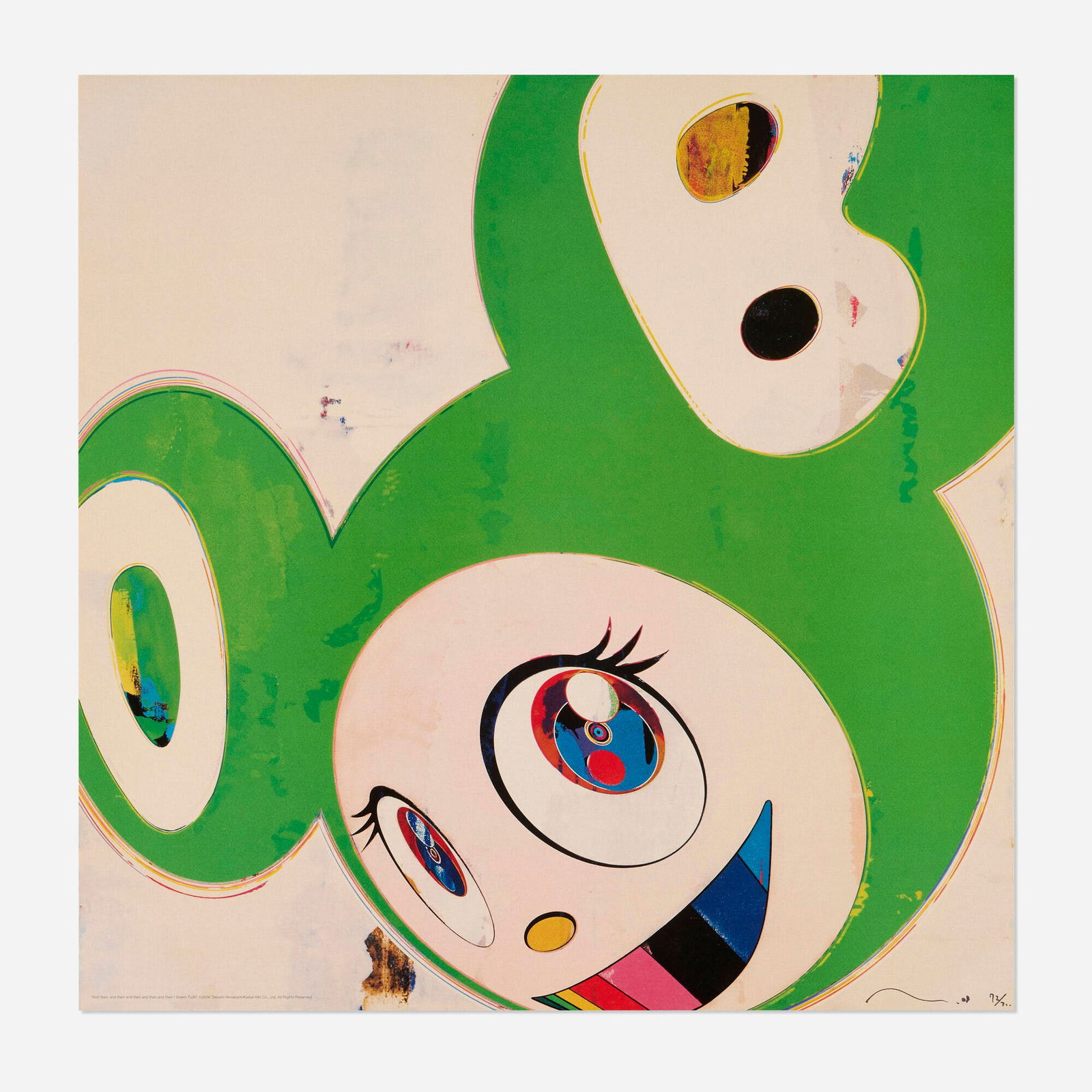 Takashi Murakami, And then, and then and then and then and then / Green Truth (1 of 2)