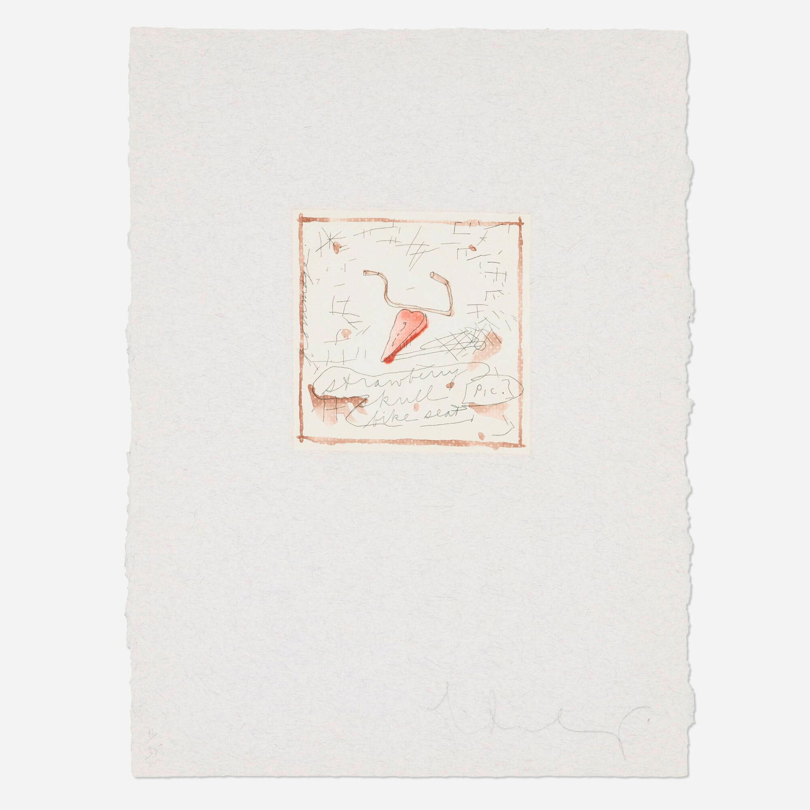 Claes Oldenburg, Strawberry Skull Bike Seat (1 of 2)