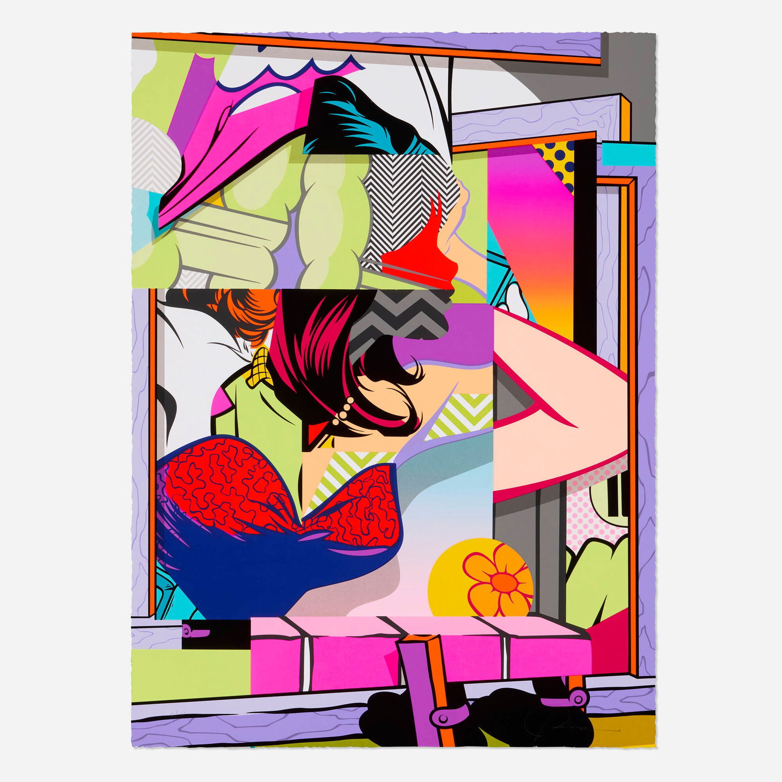POSE (Jordan Nickel), Sill: POSE (Jordan Nickel) Sill 2018 screenprint in colors on Mohawk Superfine 30 h x 22 w in (76 x 56 cm) Signed and numbered to lower edge '2/100 POSE'. This work is number 2 from the edition of 100