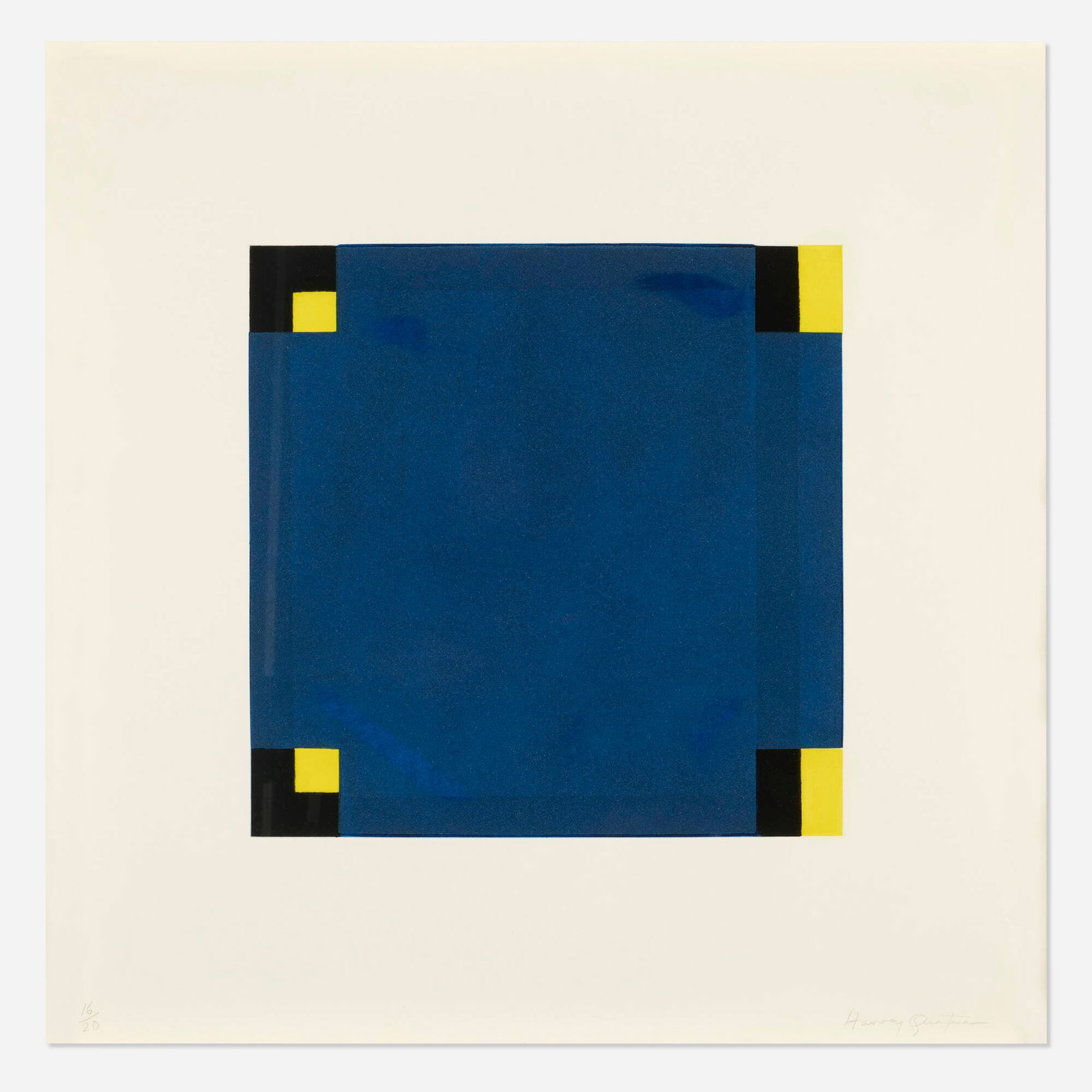 Harvey Quaytman, Untitled (Blue/Yellow) (1 of 3)