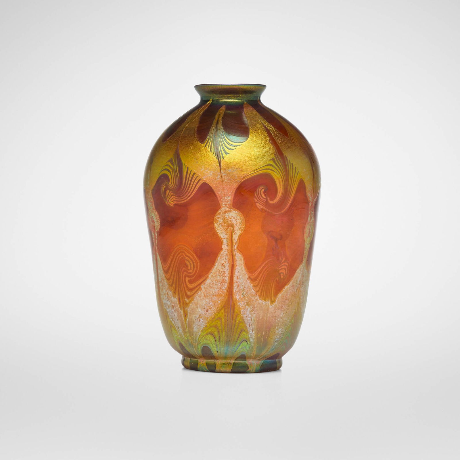 Tiffany Studios, Early decorated vase (1 of 5)