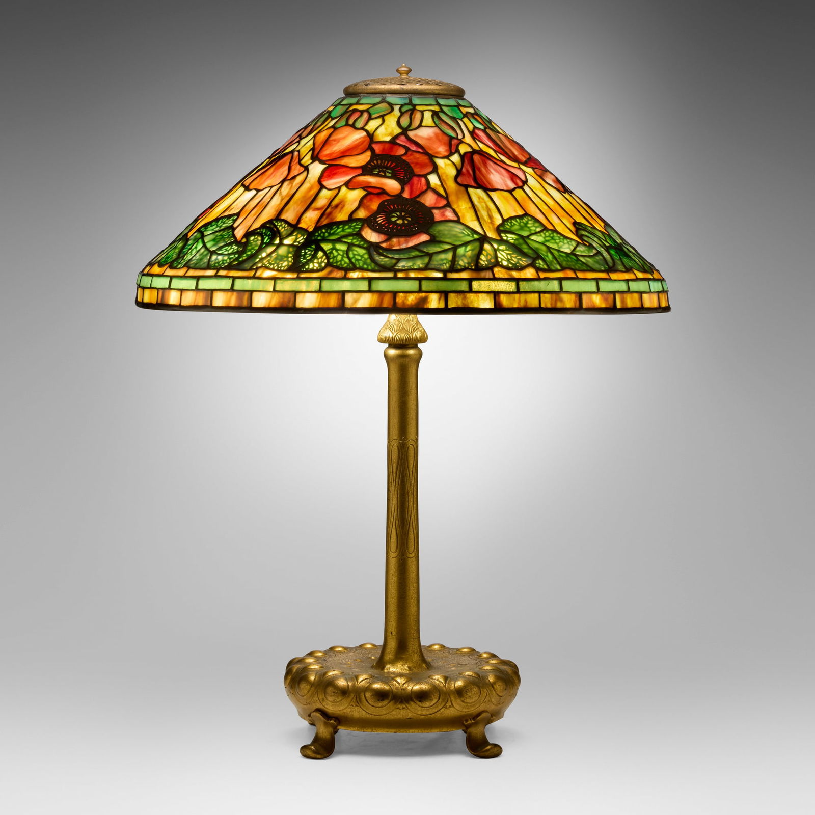 Tiffany Studios, Poppy table lamp (1 of 8)